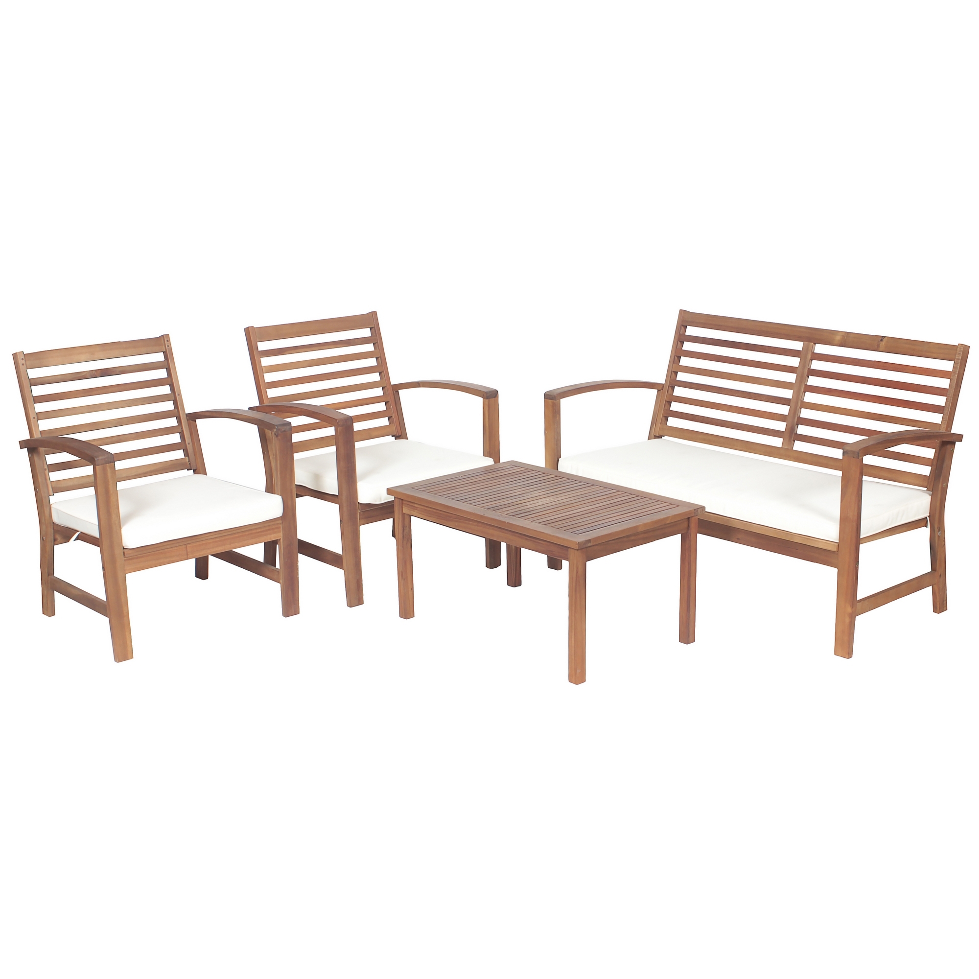 Изображение товара Набор садовой мебели 4 предмета из акации для отдыха