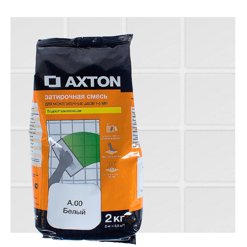 Изображение товара Затирка цементная Axton А.00 2 кг цвет белый