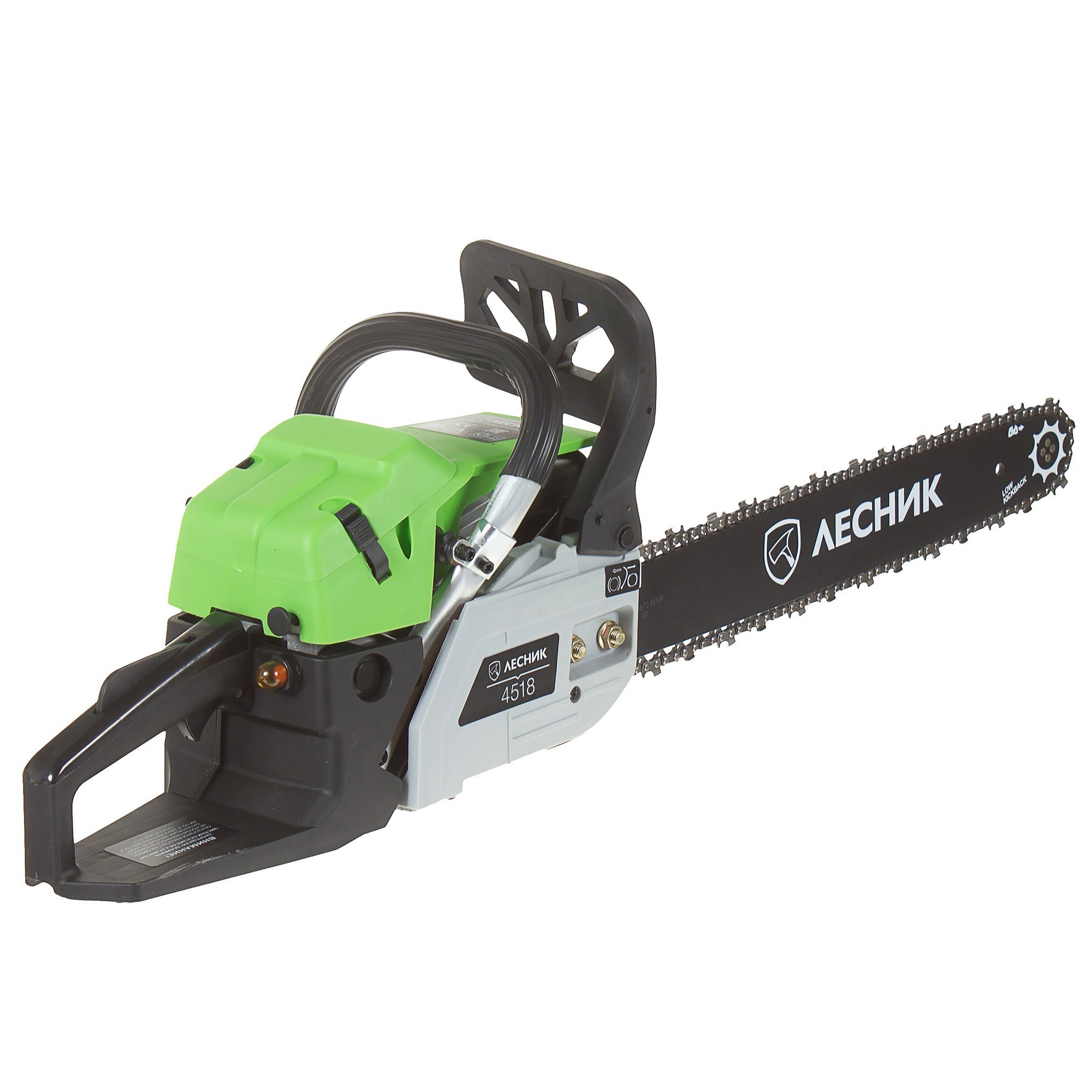 Изображение товара Бензиновая цепная пила Лесник 4518 мощная и мобильная модель