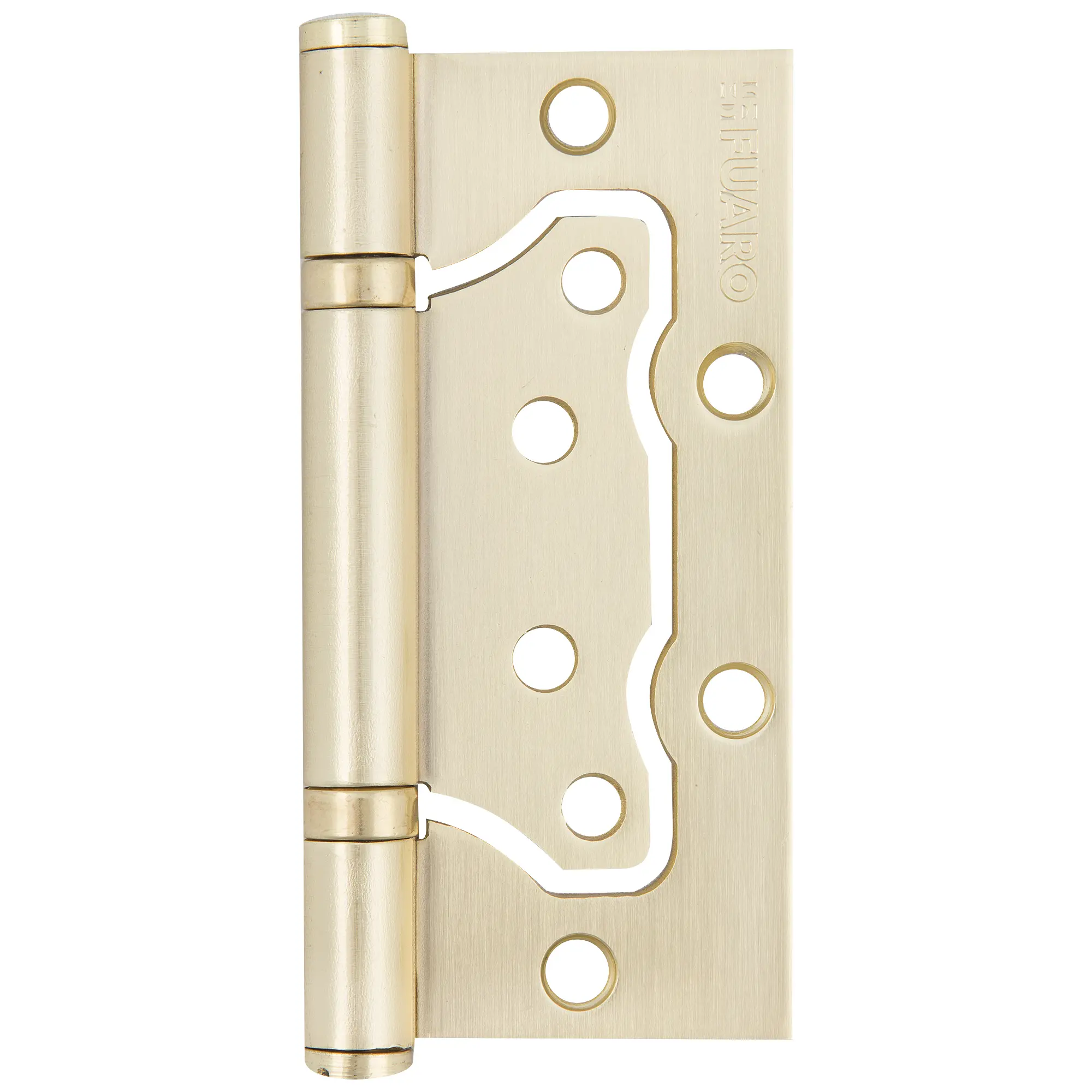 Петля без врезки Fuaro 500-2ВВ 100x75x2.5 мм сталь цвет матовое золото 1 шт.