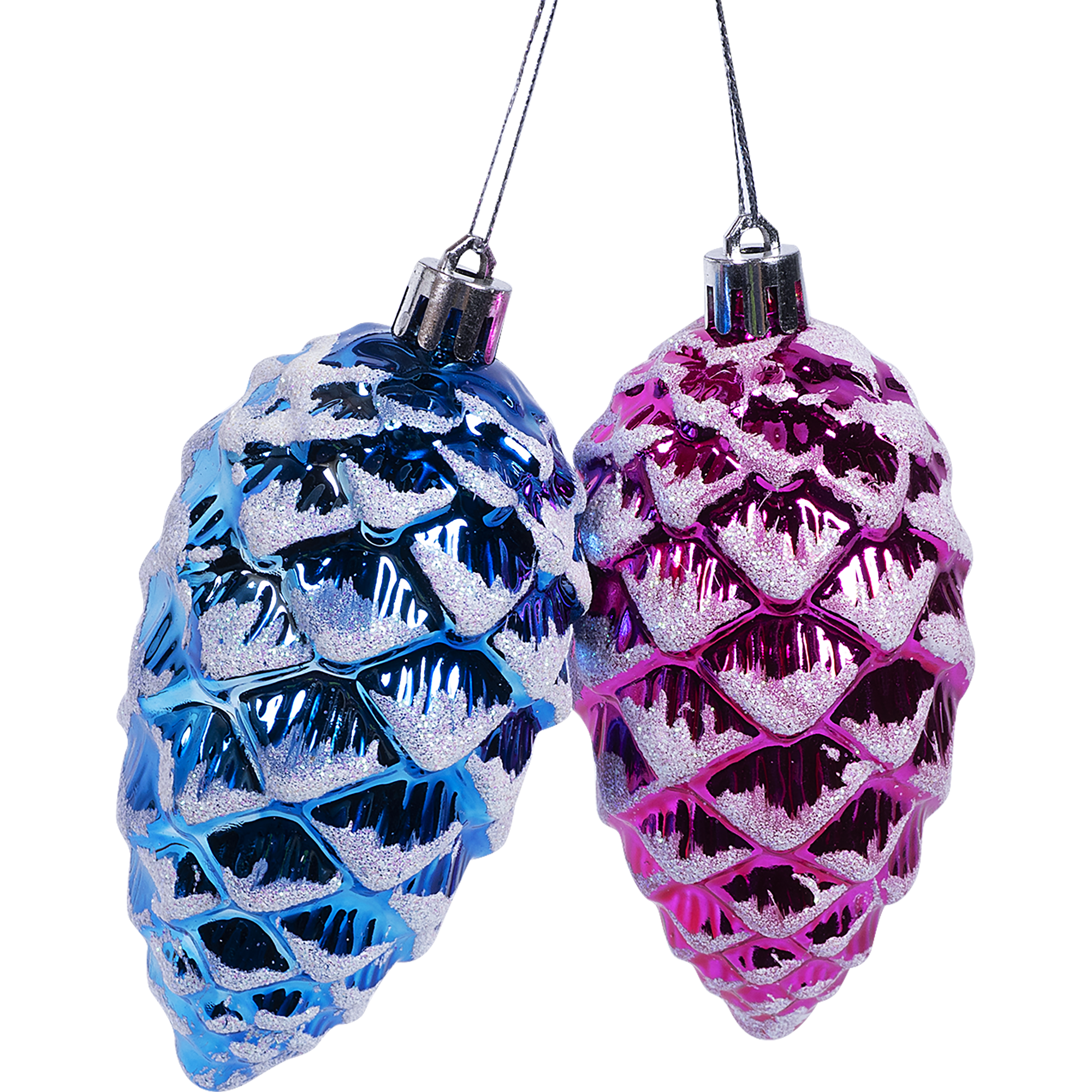 Изображение товара Набор ёлочных украшений "Шишки" 10 см из пластика 2 шт