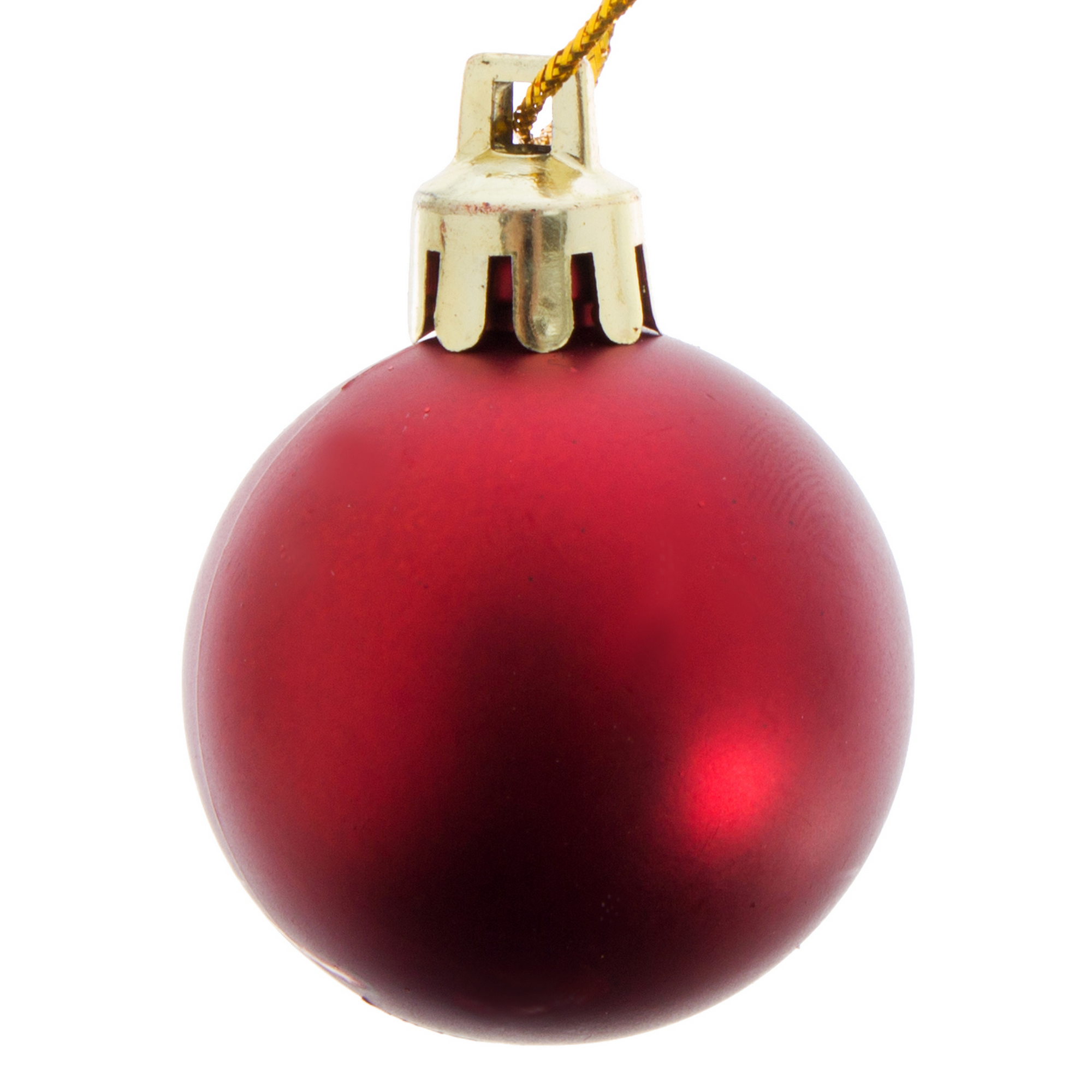 Изображение товара Набор ёлочных шаров, 4 см, 16 шт, в тубе, цвет красный