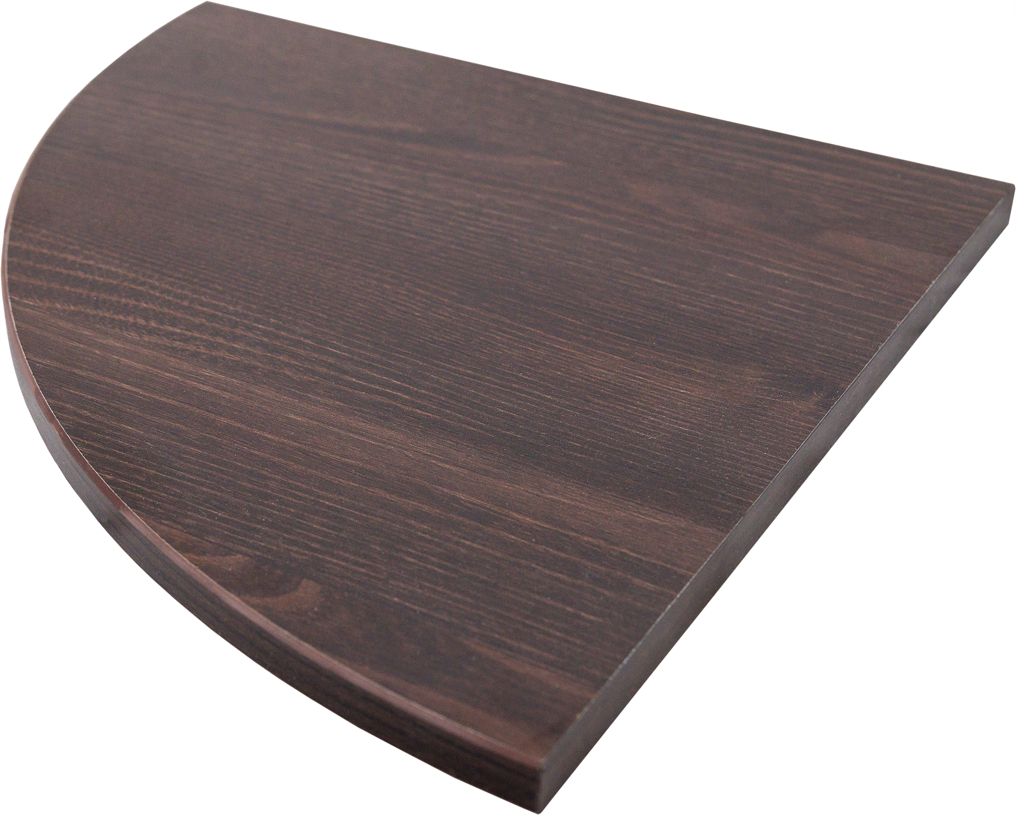 Изображение товара Настенная угловая полка 35x35 см из ЛДСП цвета дуб термо тёмный