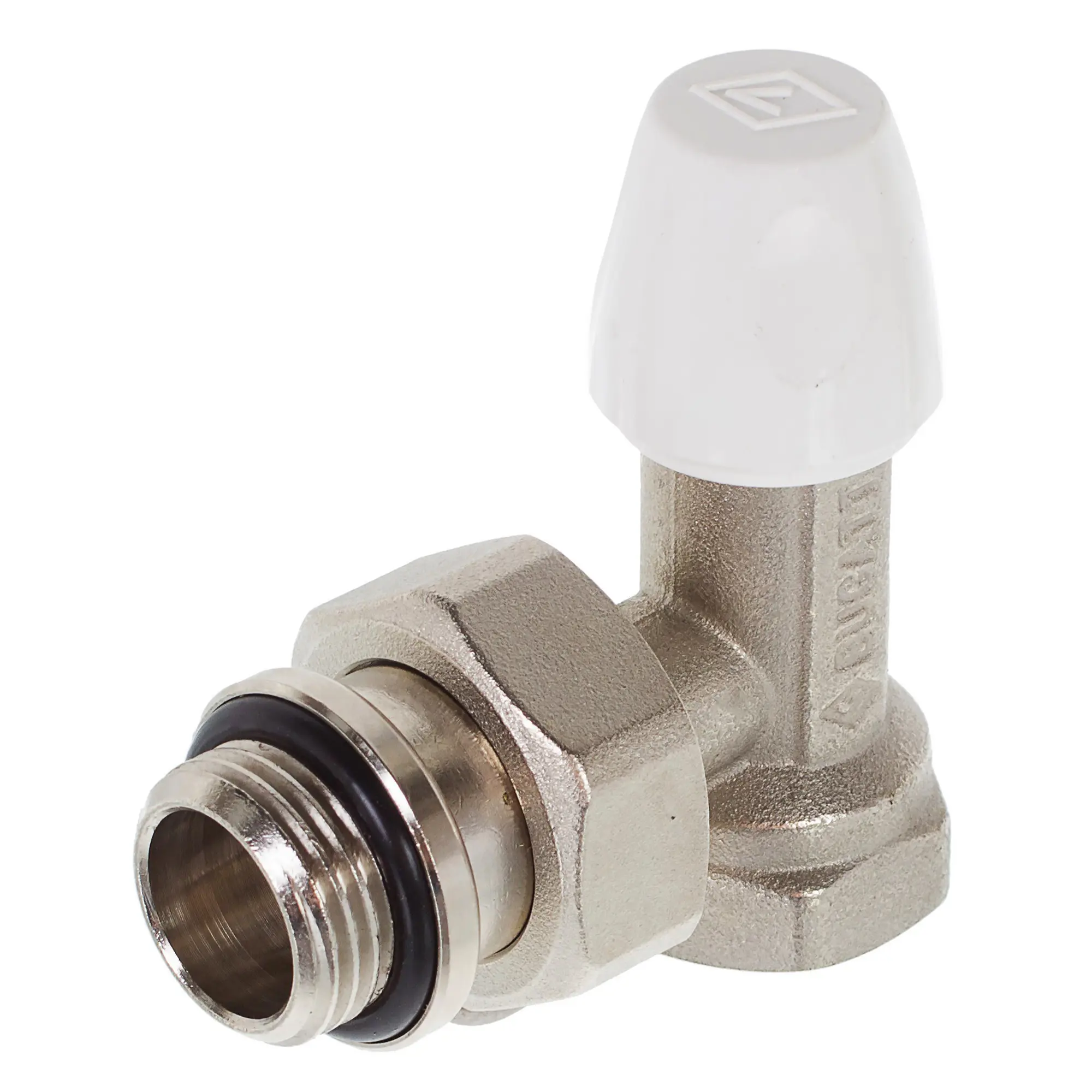 Клапан для радиатора запорный угловой Bugatti 1/2" латунь 8807P