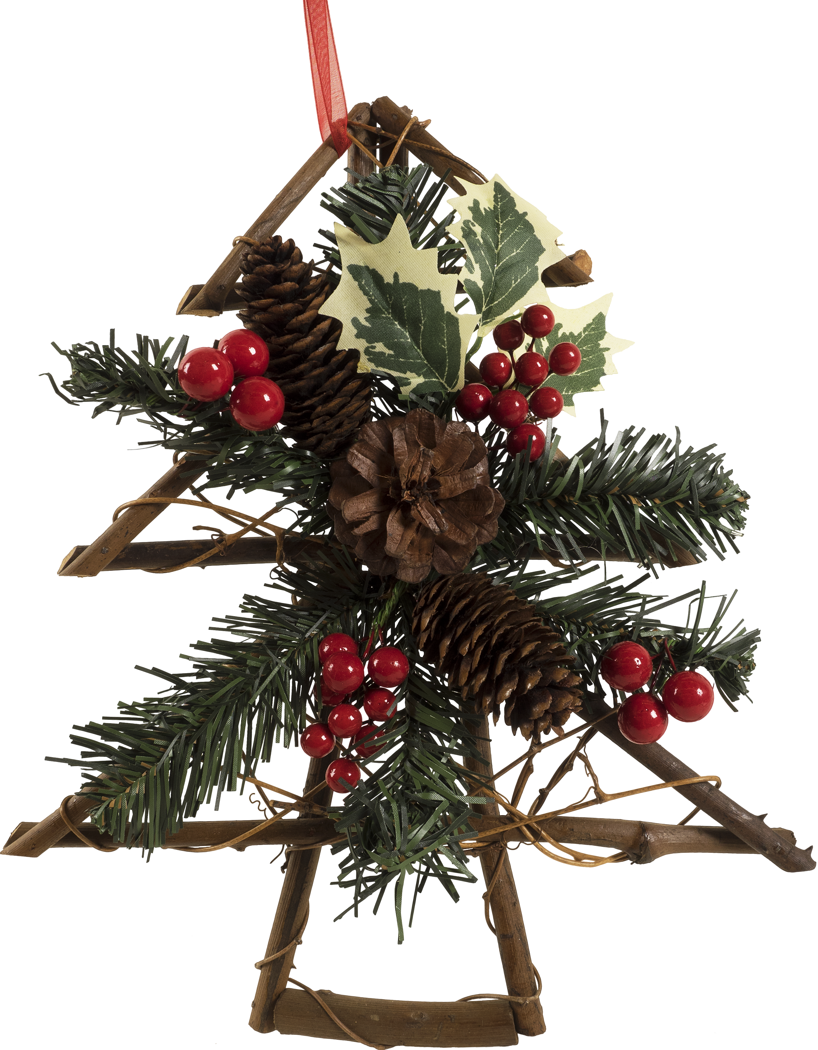Изображение товара Украшение «Ель с  ягодами и шишками» 30 см