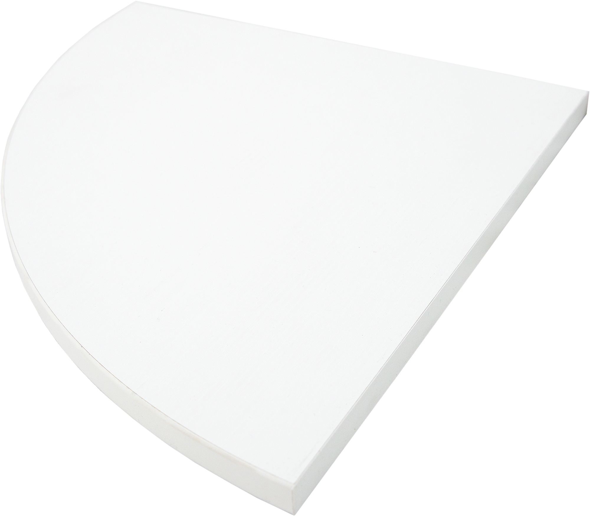 Полка настенная угловая 35x35 см ЛДСП цвет белый премиум