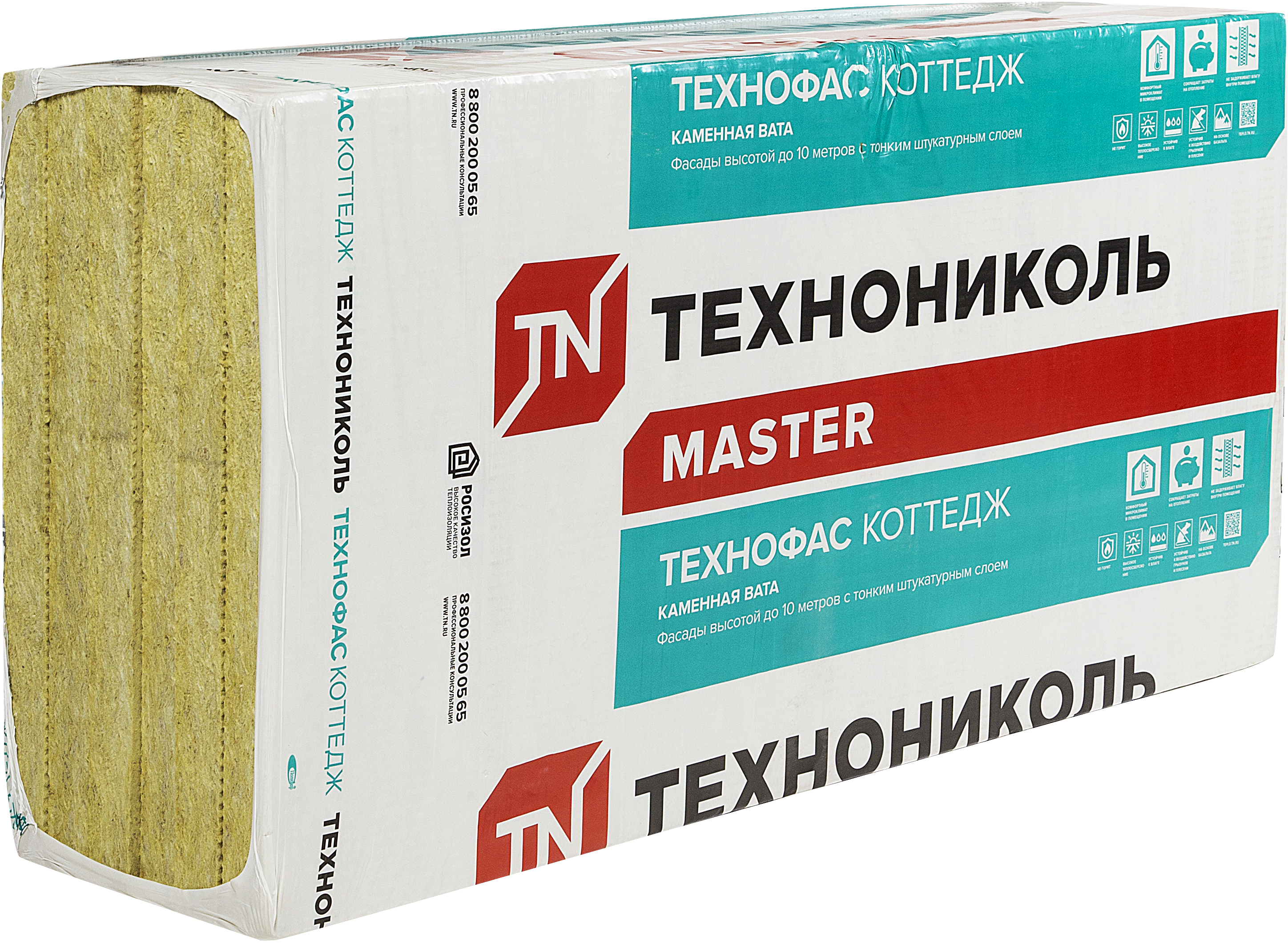 Изображение товара Каменная вата ТехноФас Коттедж 50 мм