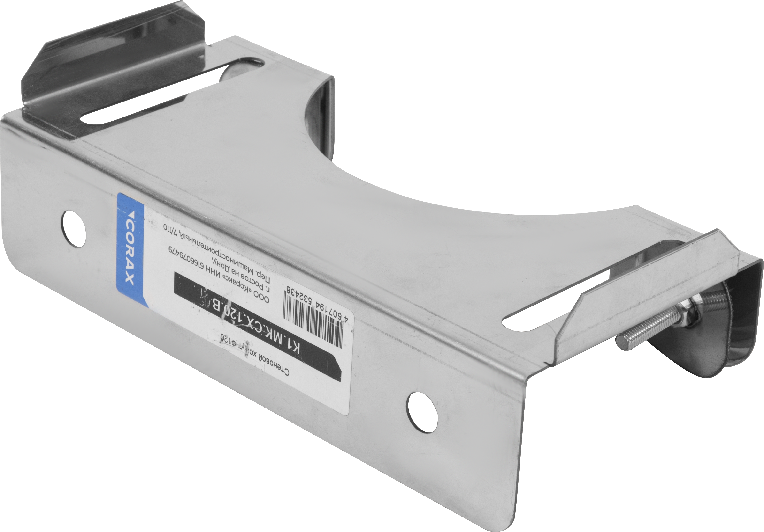 Изображение товара Стеновой хомут Corax Aisi 430 D120 мм для дымохода из нержавеющей стали