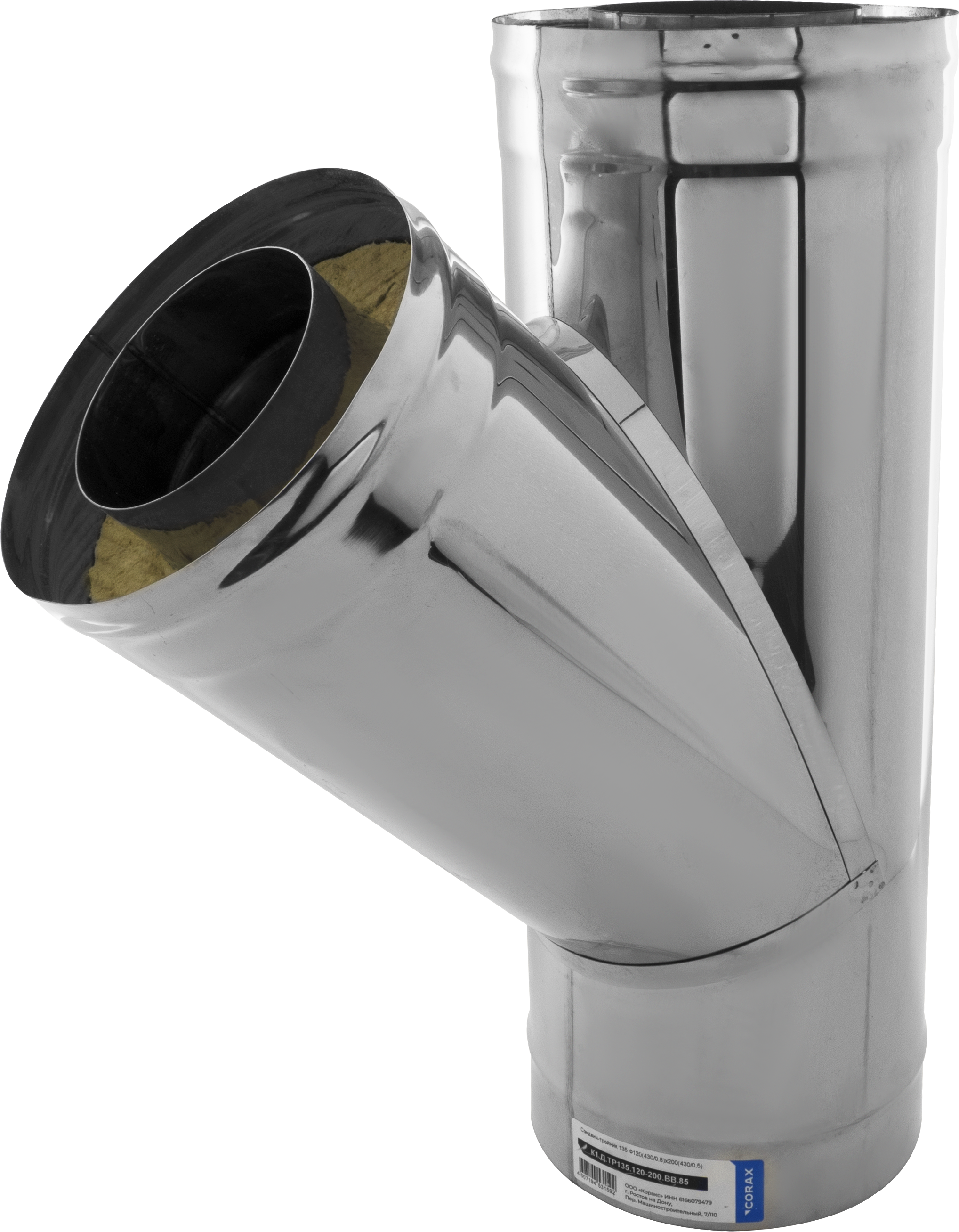 Изображение товара Сэндвич-тройник Corax 135 430/0.8 мм D150x210 мм