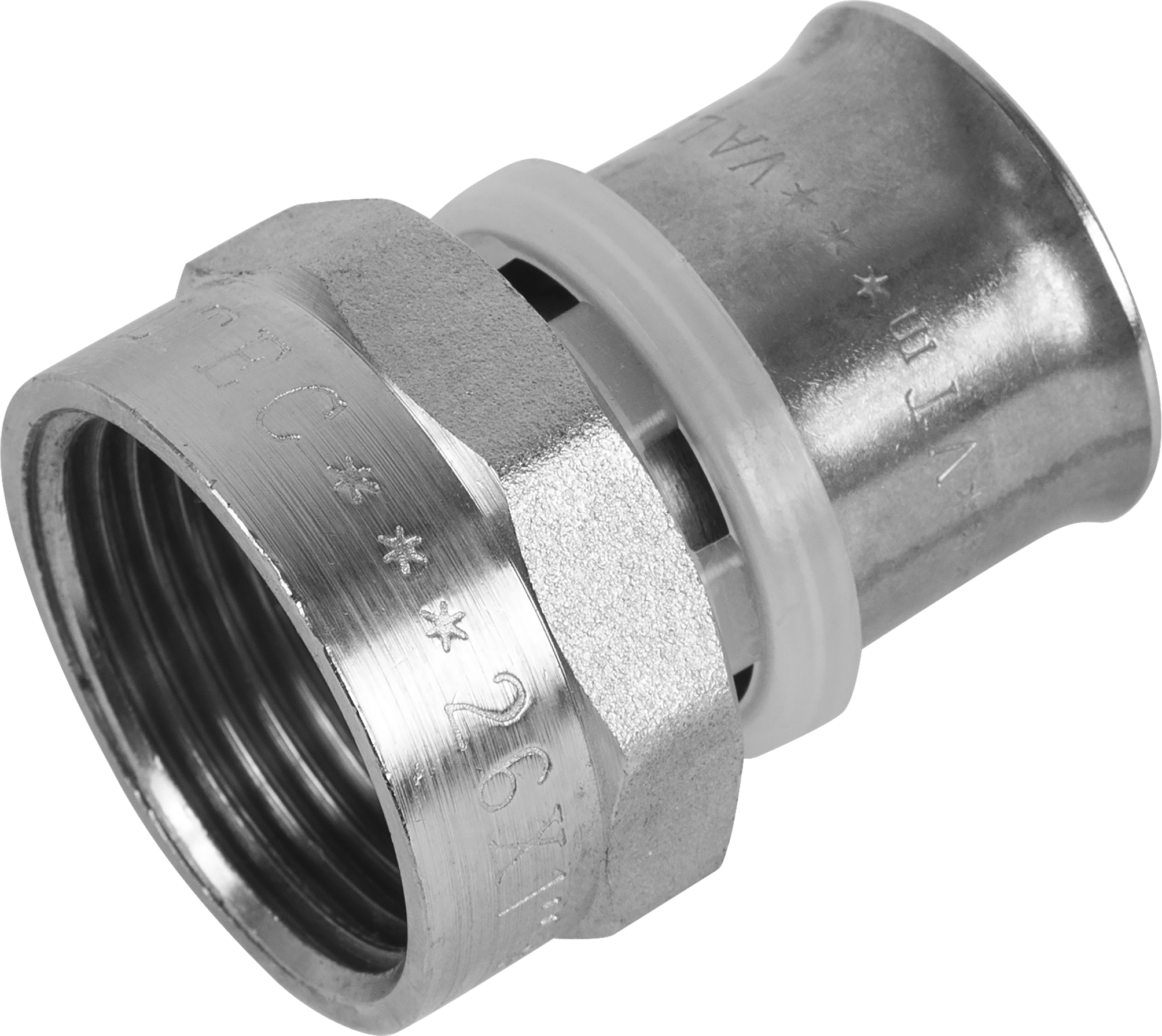 Изображение товара Муфта комбинированная Valtec 1"x26 мм ВР латунь VTM.202.N.002606