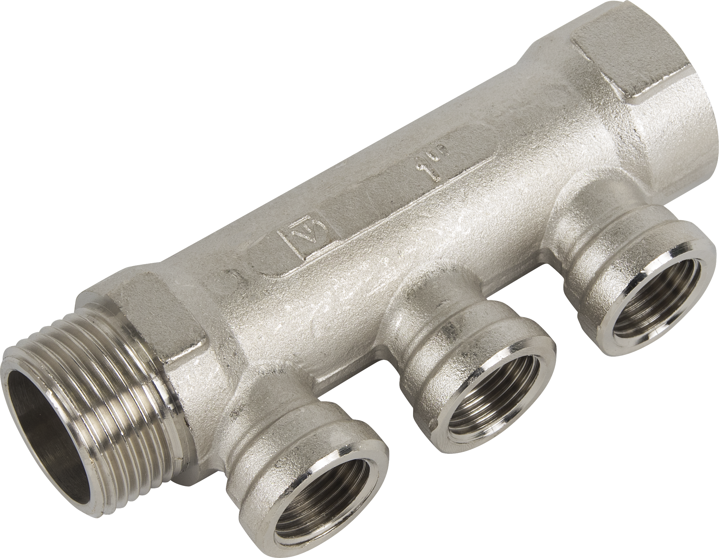 Изображение товара Коллектор Valtec на 3 выхода с внутренней резьбой 1" и 1/2"