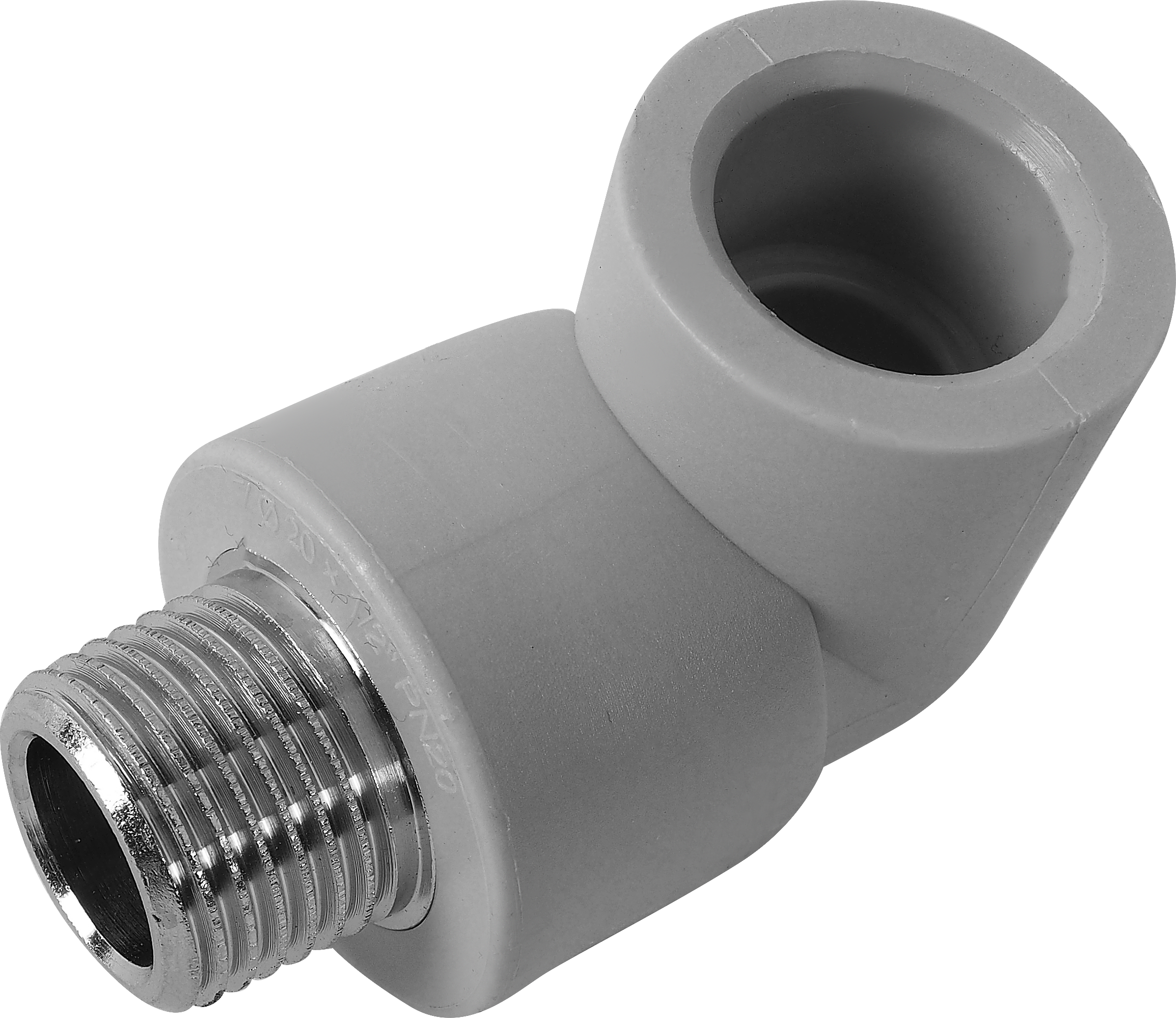 Изображение товара Угол комбинированный 90° FV-Plast 1/2"x20 мм НР полипропилен 216020 Изображение товара Угол комбинированный 90° FV-Plast 1/2"x20 мм НР полипропилен 216020