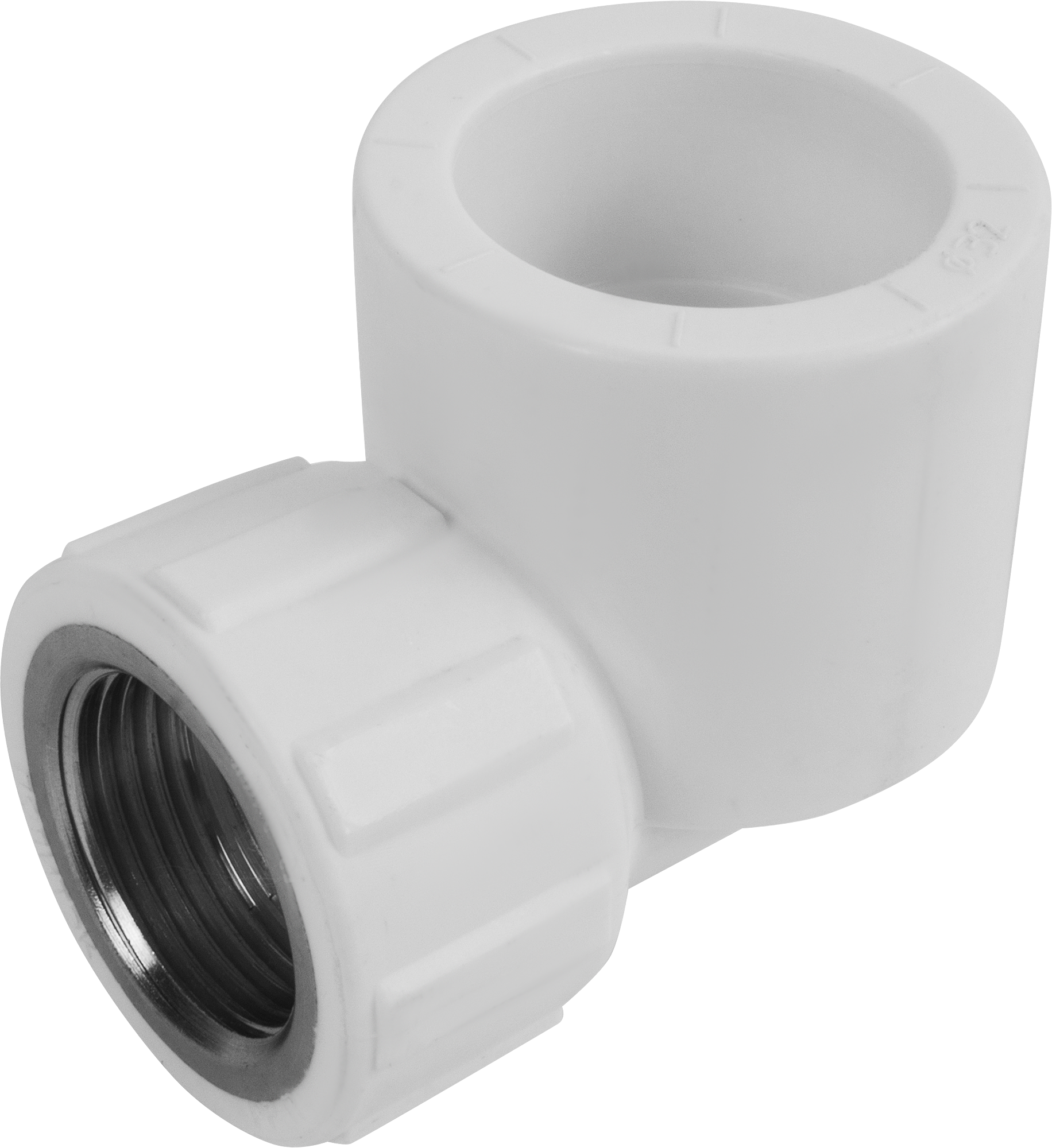 Изображение товара Угол комбинированный 90° Политэк 3/4"x32 мм ВР для водопроводных систем