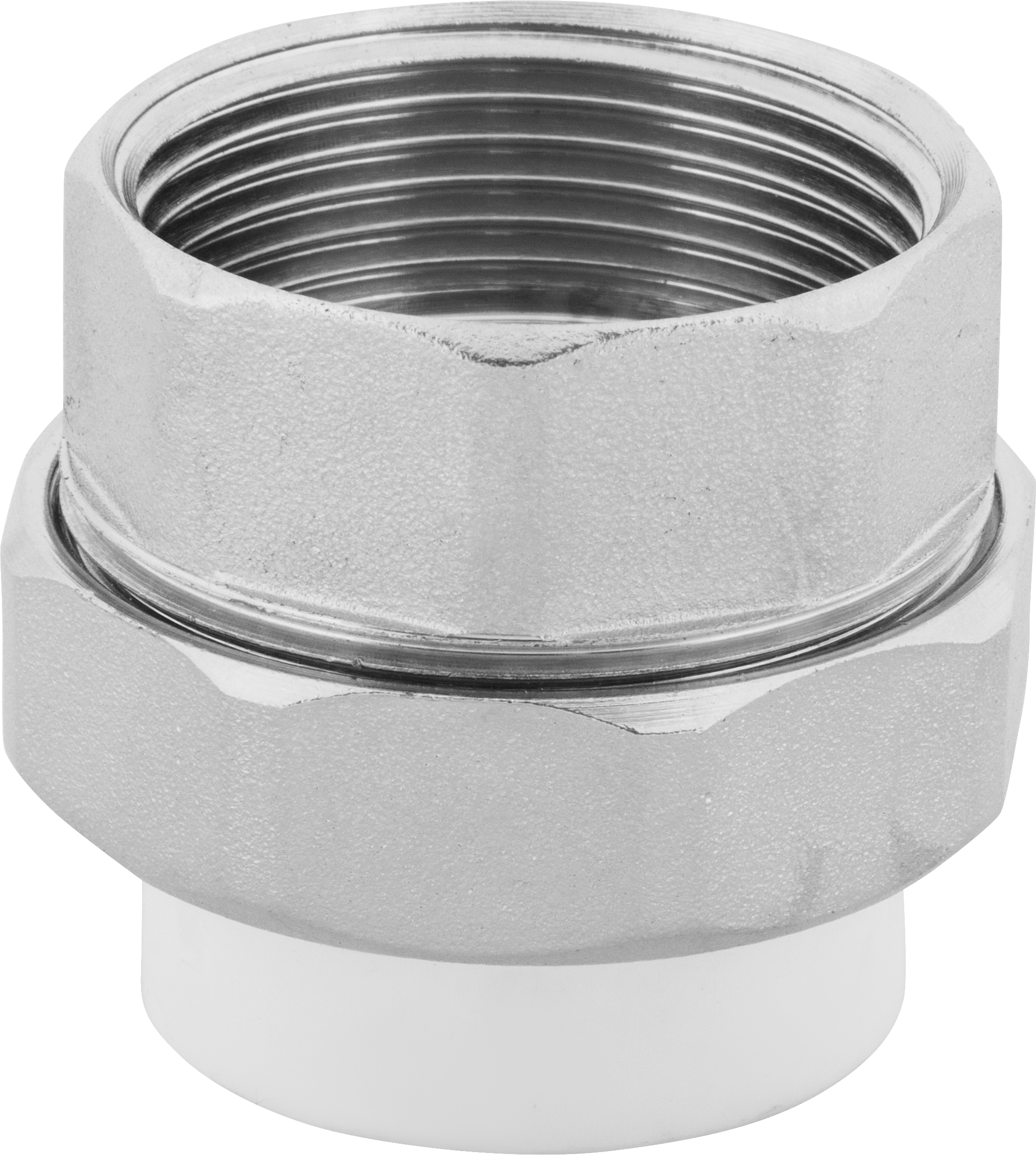 Изображение товара Муфта разъемная Политэк 1 1/4x32 мм ВР из полипропилена и металла для водопровода