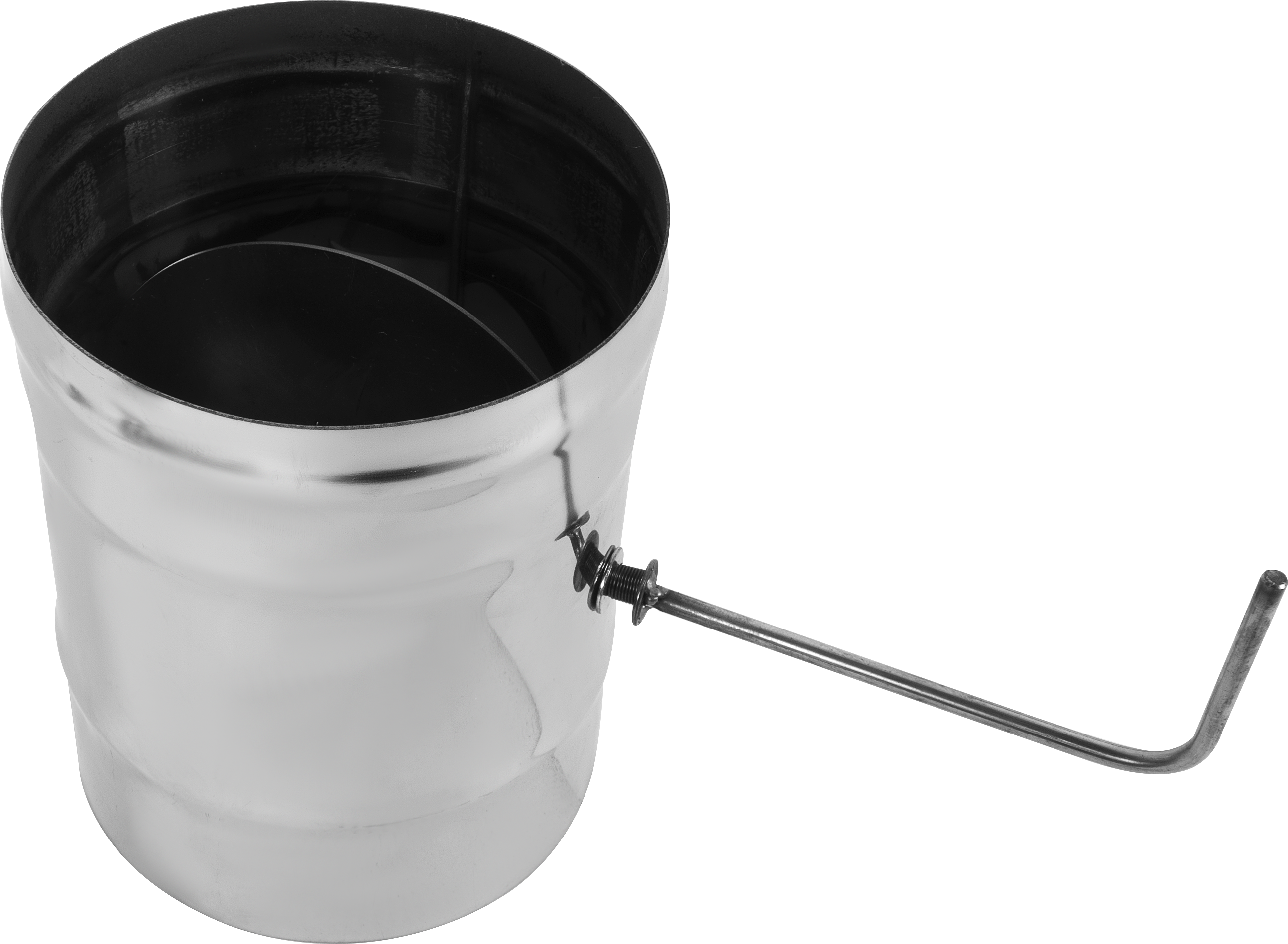 Изображение товара Шибер Corax 430/0.8 мм D150 для дымохода из нержавейки Россия