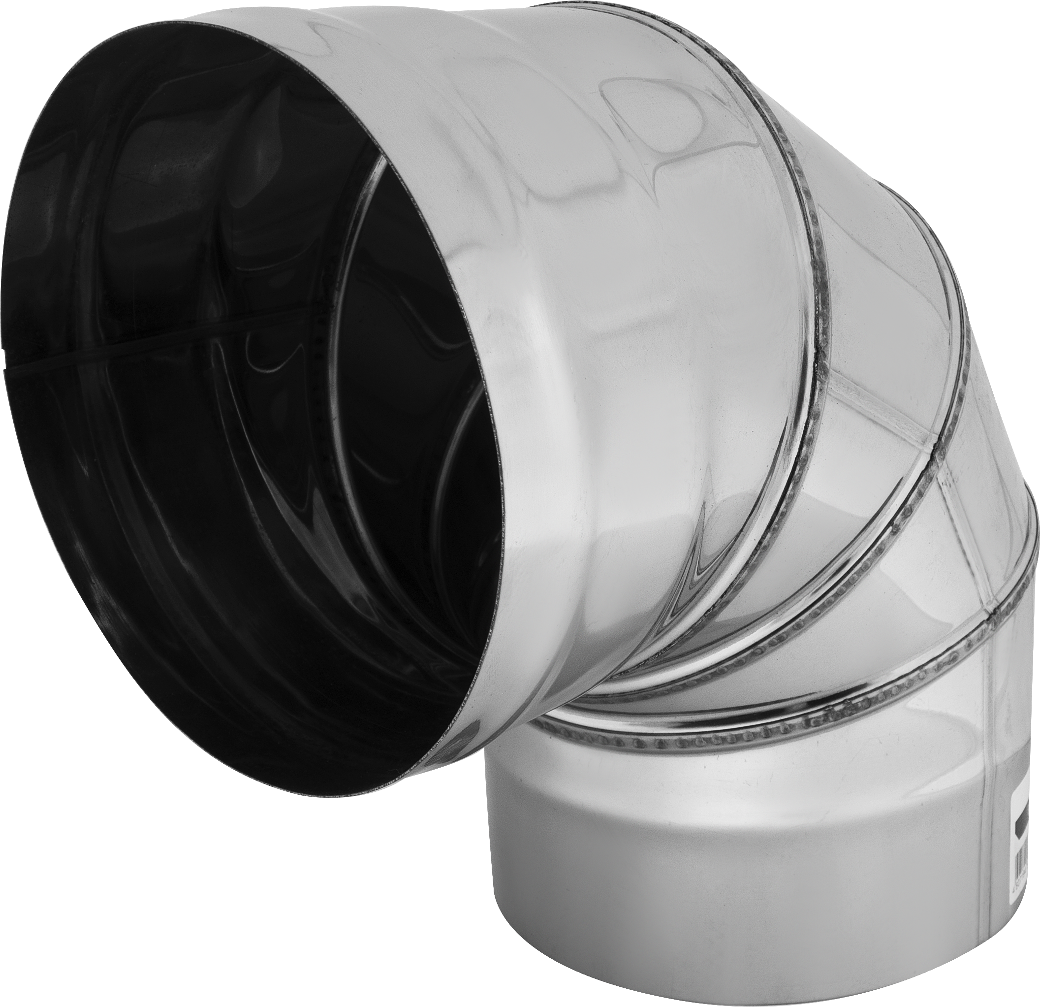 Изображение товара Колено Corax 4 секции угол 90 диаметром 150 мм из нержавеющей стали