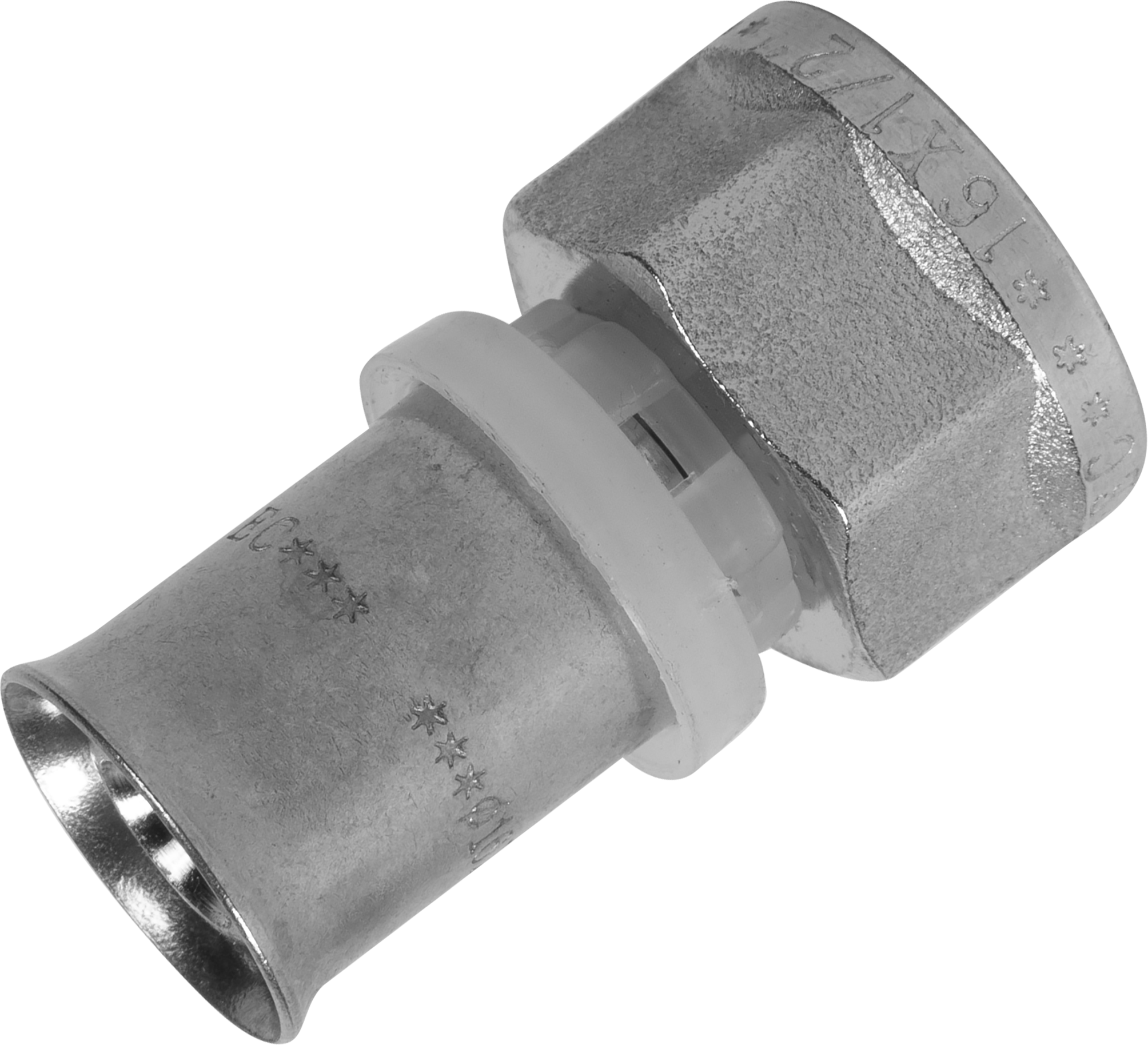 Изображение товара Муфта комбинированная Valtec 1/2"x16 мм ВР латунь