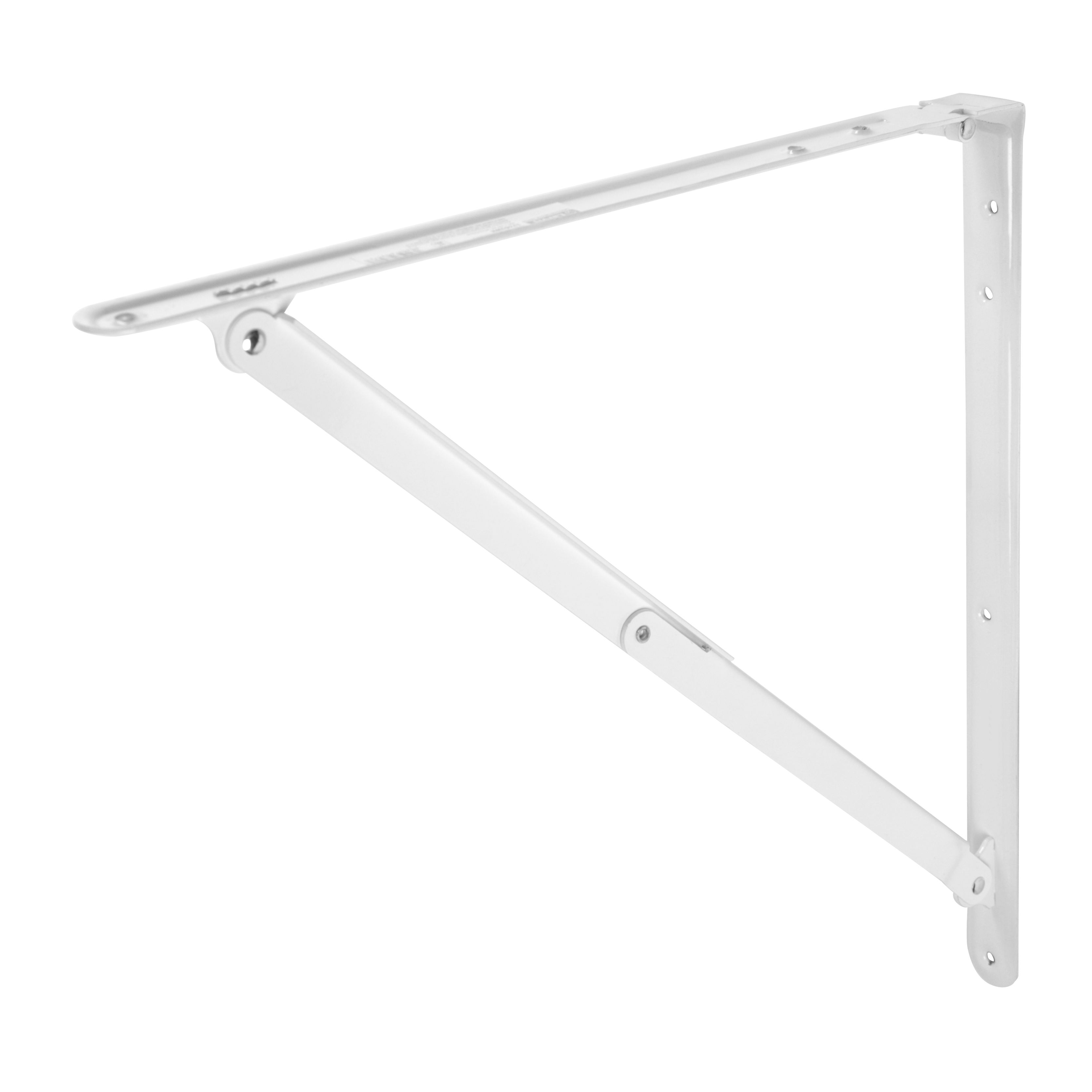 Изображение товара Кронштейн для полки Larvij складной 20x20 см нагрузка до 35 кг металл цвет белый