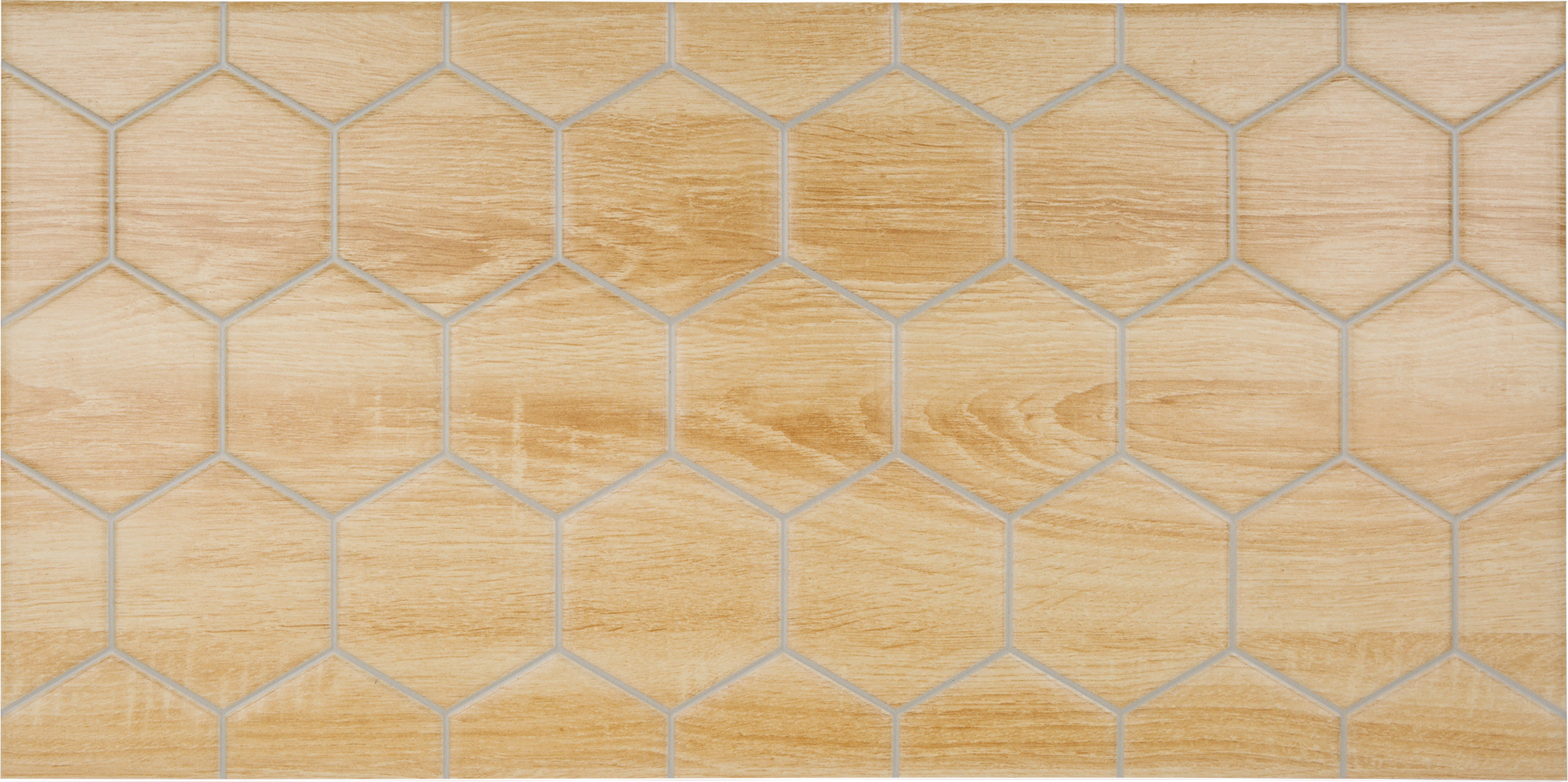 Изображение товара Настенная плитка Wood "Гексо" 60x30 см бежевый