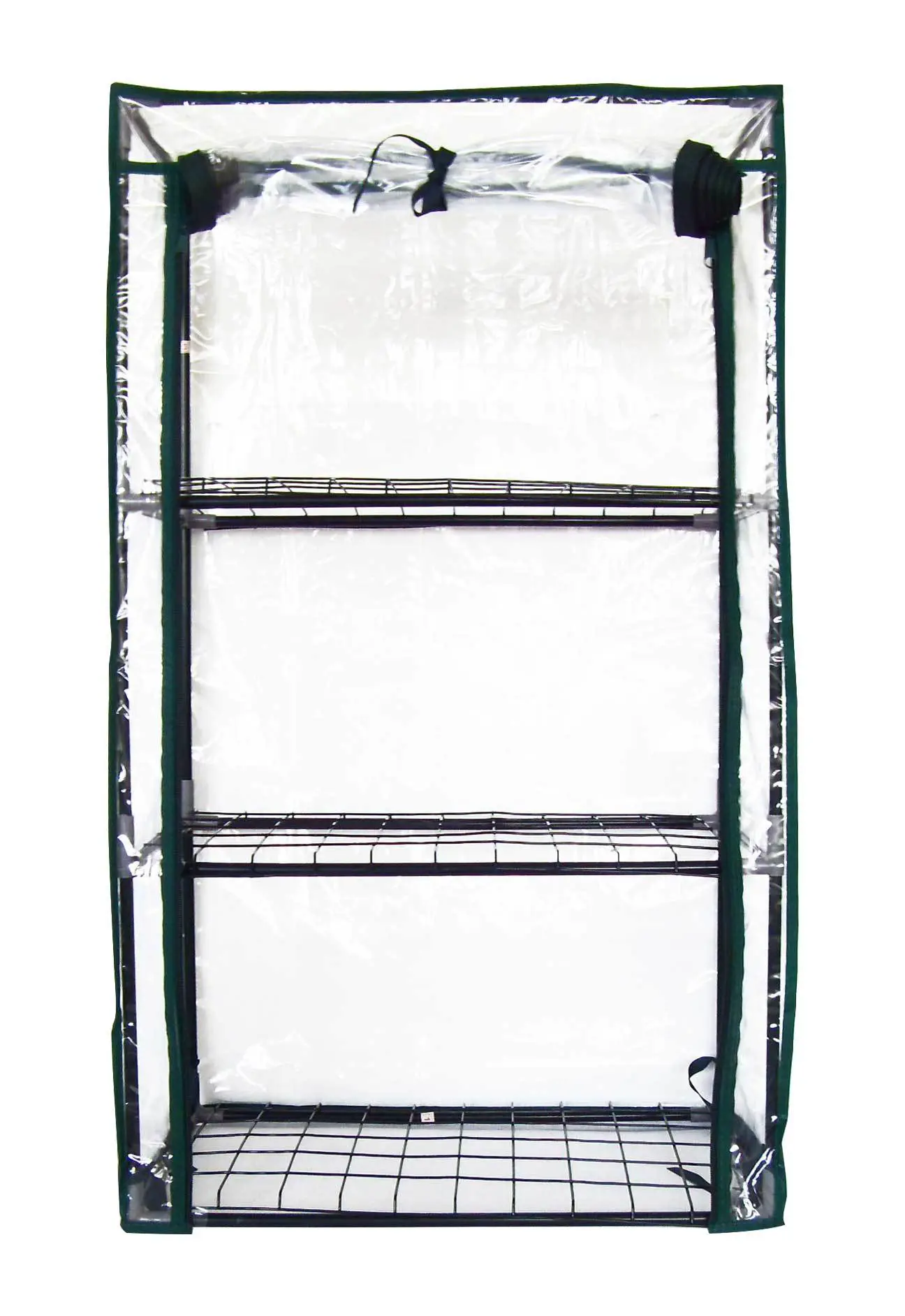 Парник для рассады трёхсекционный 46x24x80 см для подоконника