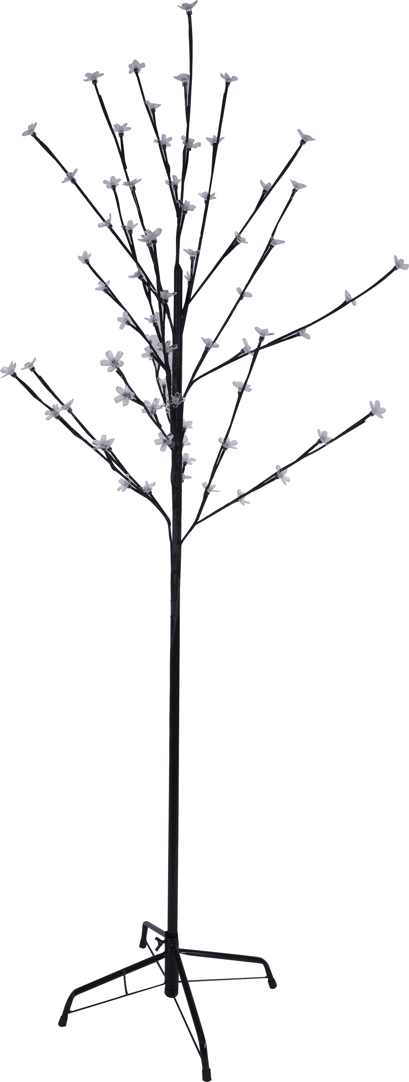 Изображение товара Светящаяся электрическая фигура Дерево 80 ламп 1.5 м для улицы голубой