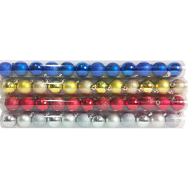 Изображение товара Набор ёлочных шаров 4 см разноцветные яркие праздничные украшения