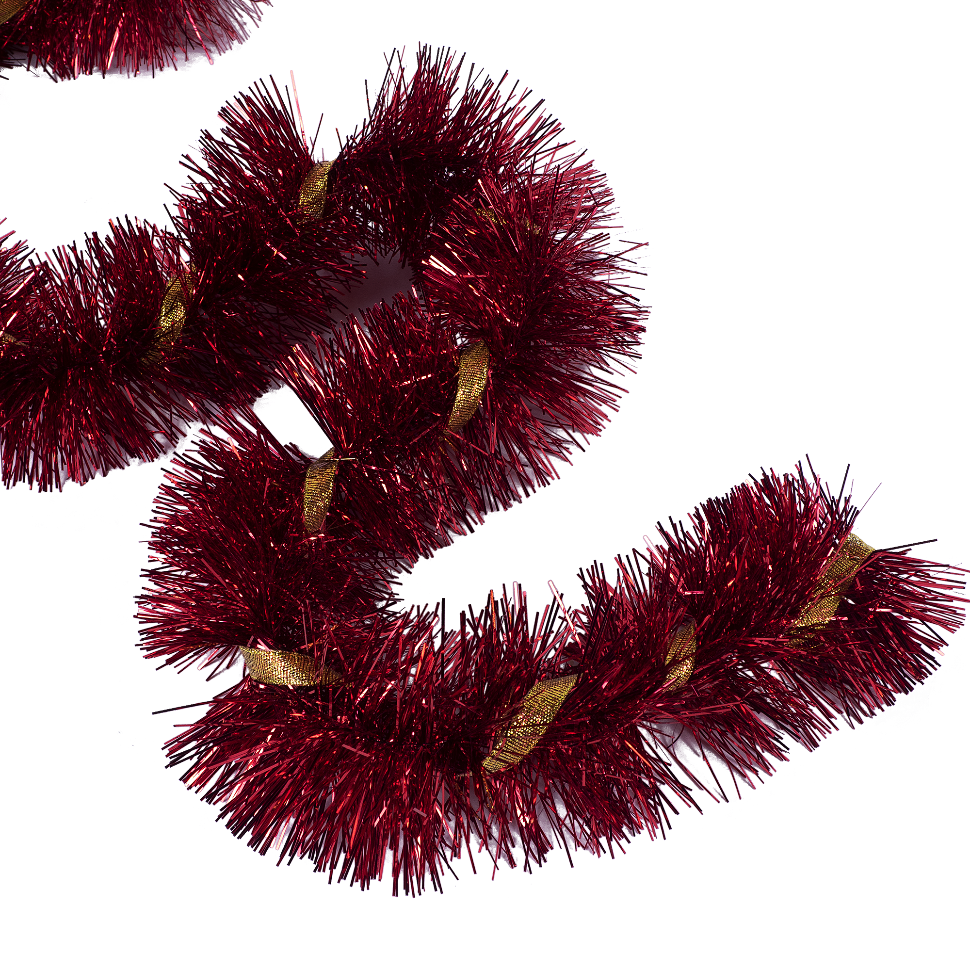 Изображение товара Гирлянда красная с золотой лентой 200 см от ЦАРЬ ЕЛКА