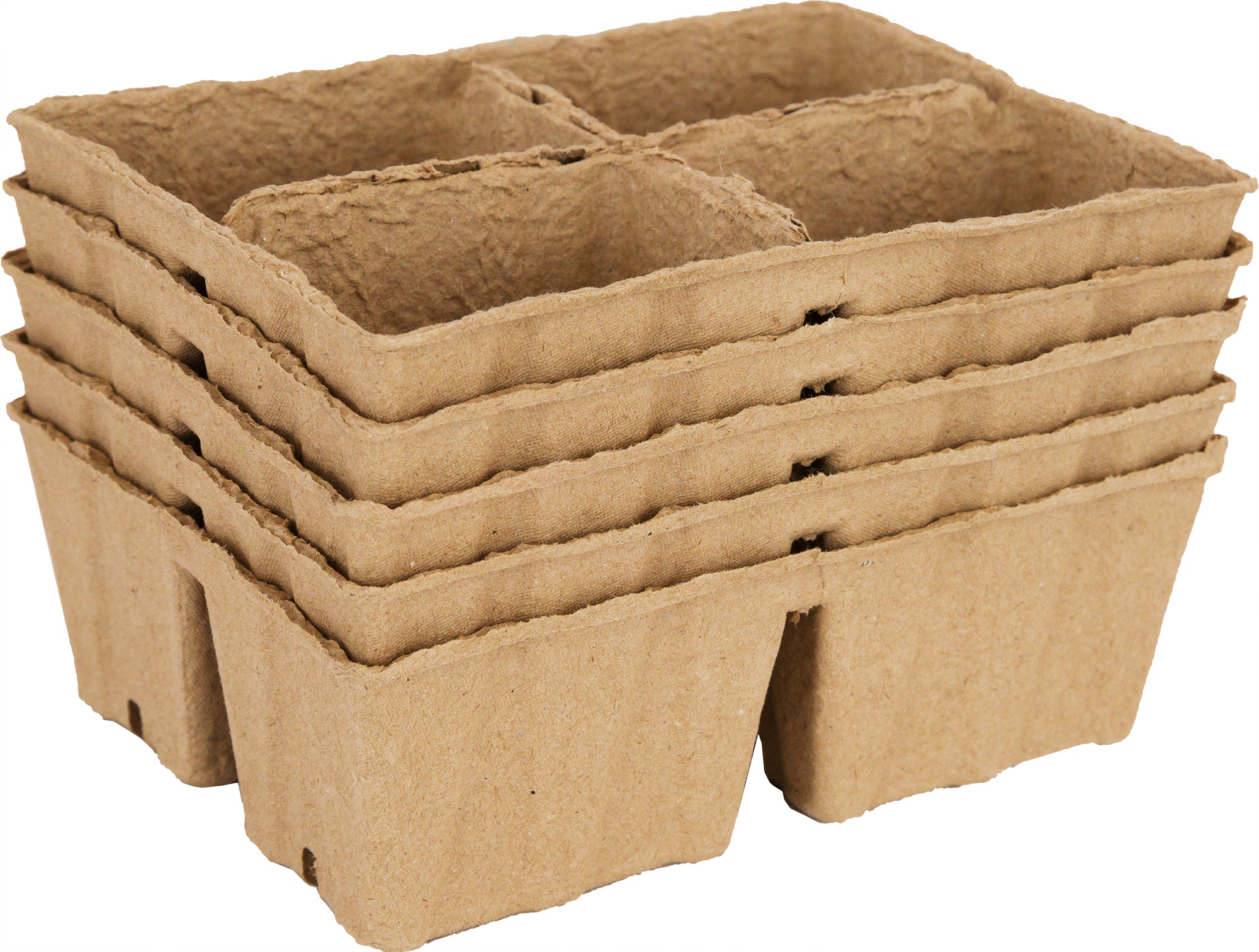 Изображение товара Кассета рассадная биоразлагаемая 4 ячейки 5 шт.