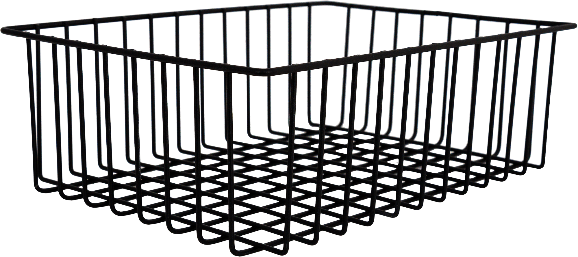 Изображение товара Корзина-органайзер для ящика 33x25x9 см из металла черная серия Ferro
