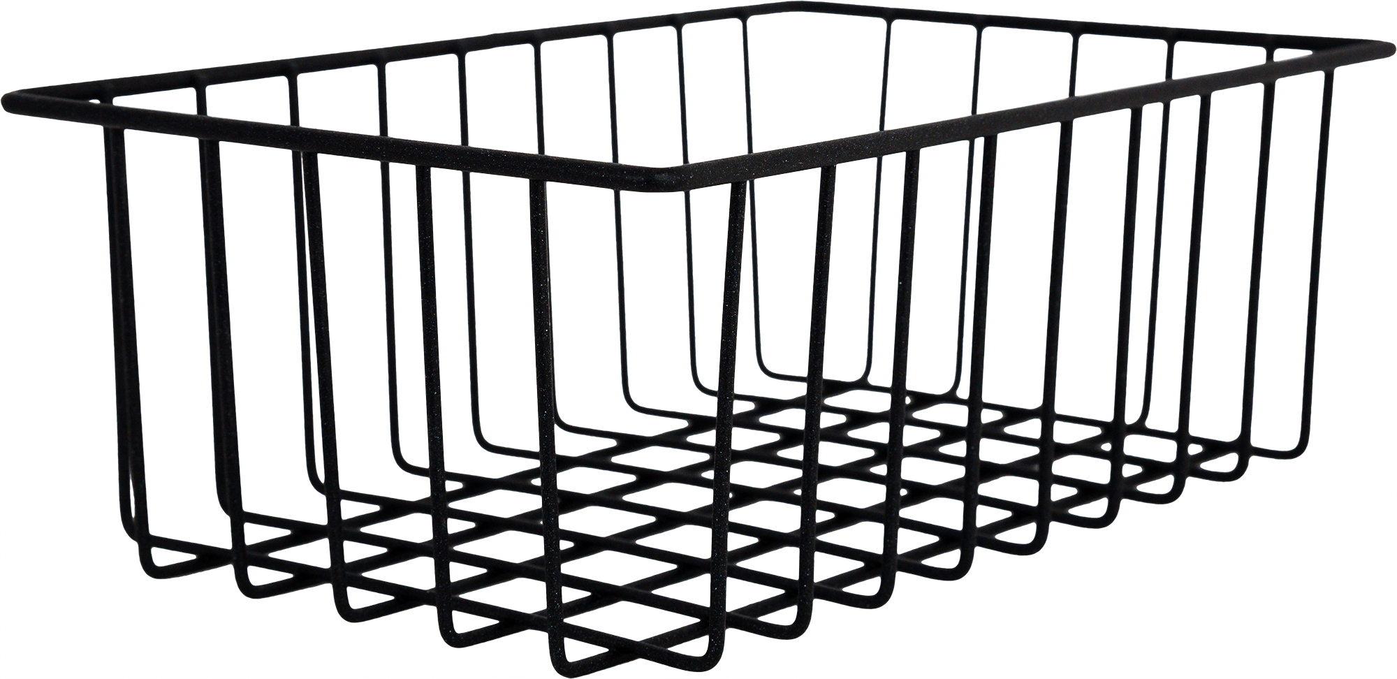 Изображение товара Корзина-органайзер для ящика 25х16х9 см черная металлическая