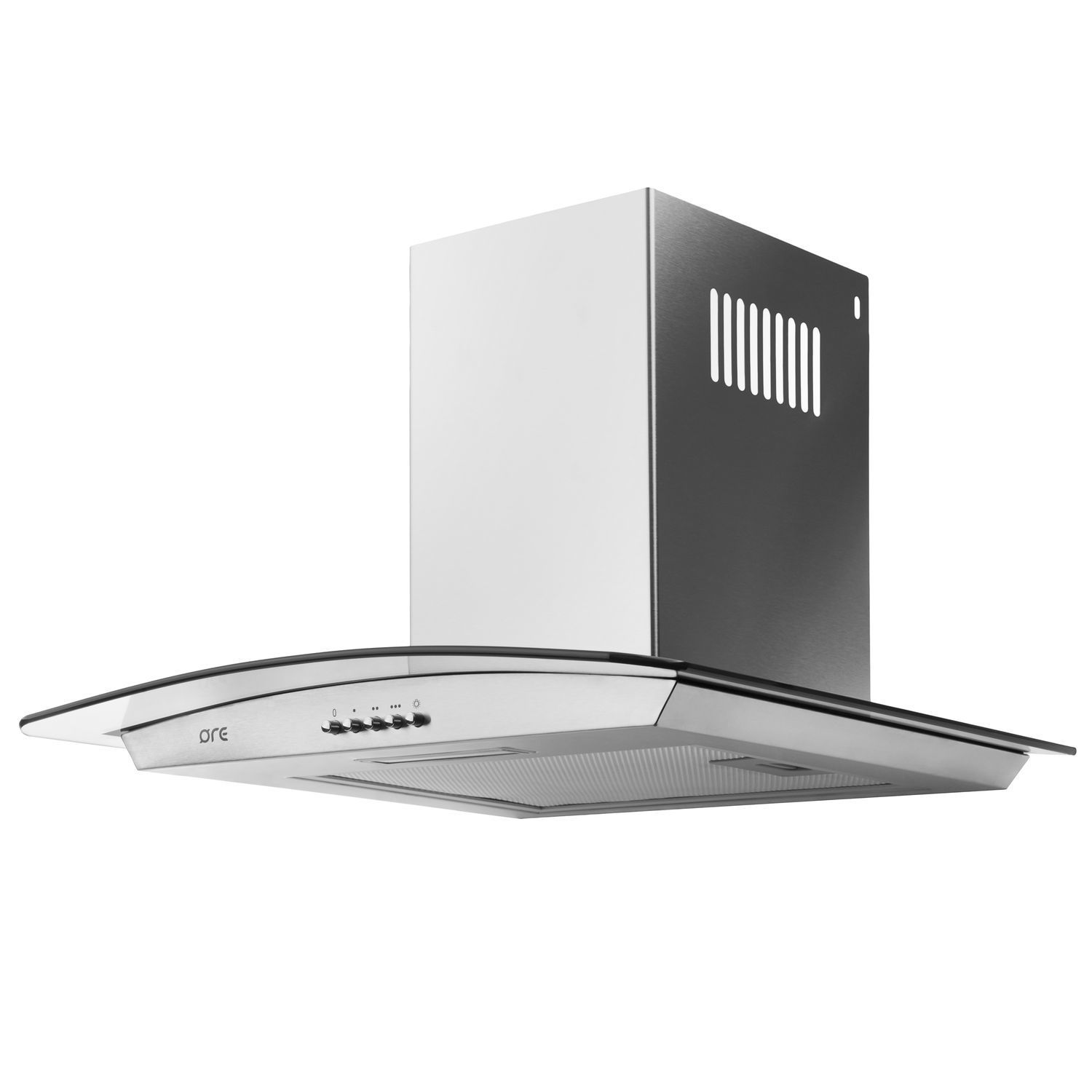 Изображение товара Вытяжка ORE Glasset 50L Inox 50 см нержавеющая сталь стильная и энергоэффективная