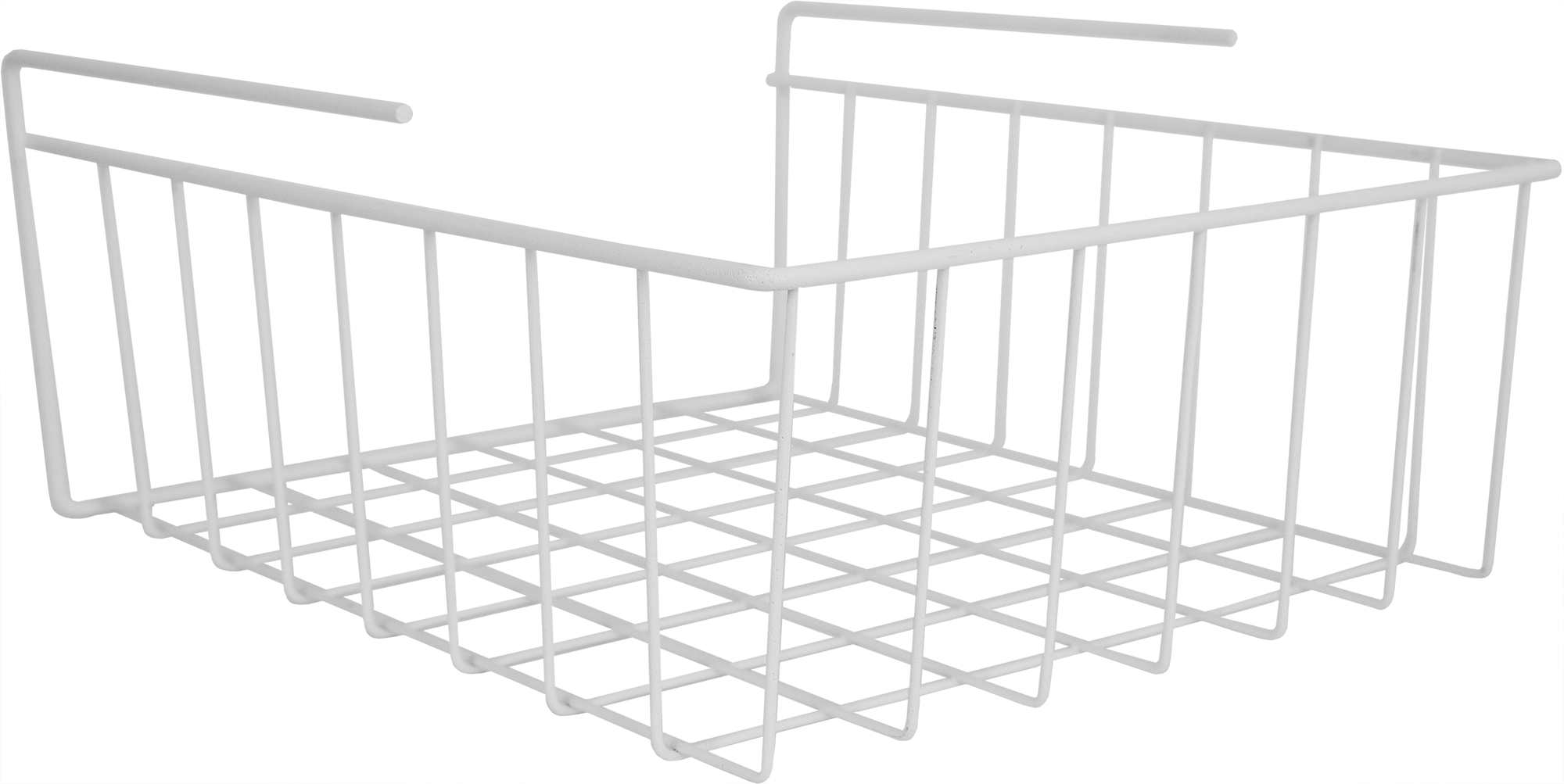 Изображение товара Корзина подвесная металлическая 24x28x12 см белая