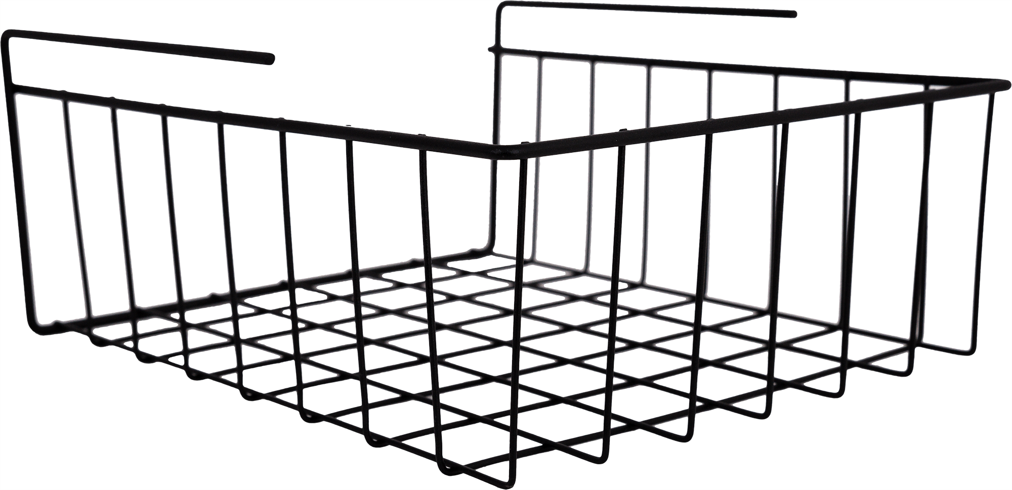 Изображение товара Подвесная металлическая корзина Ferro 24x28x12 см черная для организации хранения