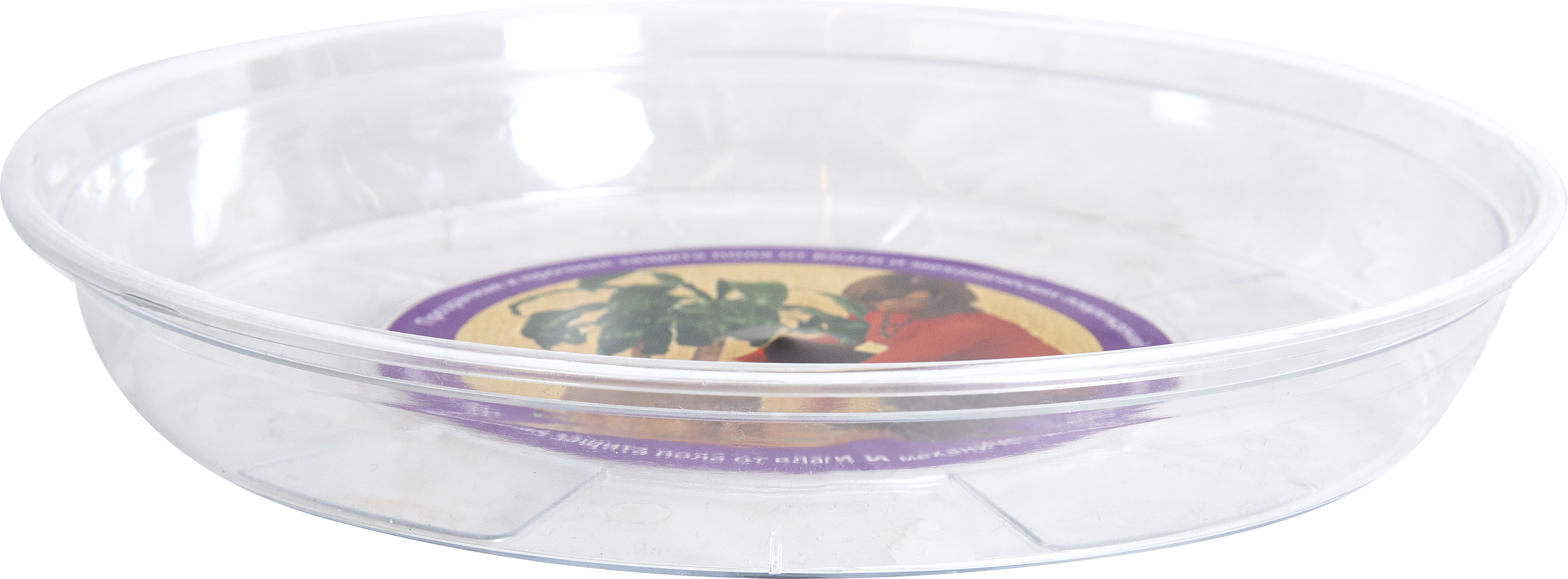 Поддон для горшка D21, пластик прозрачный