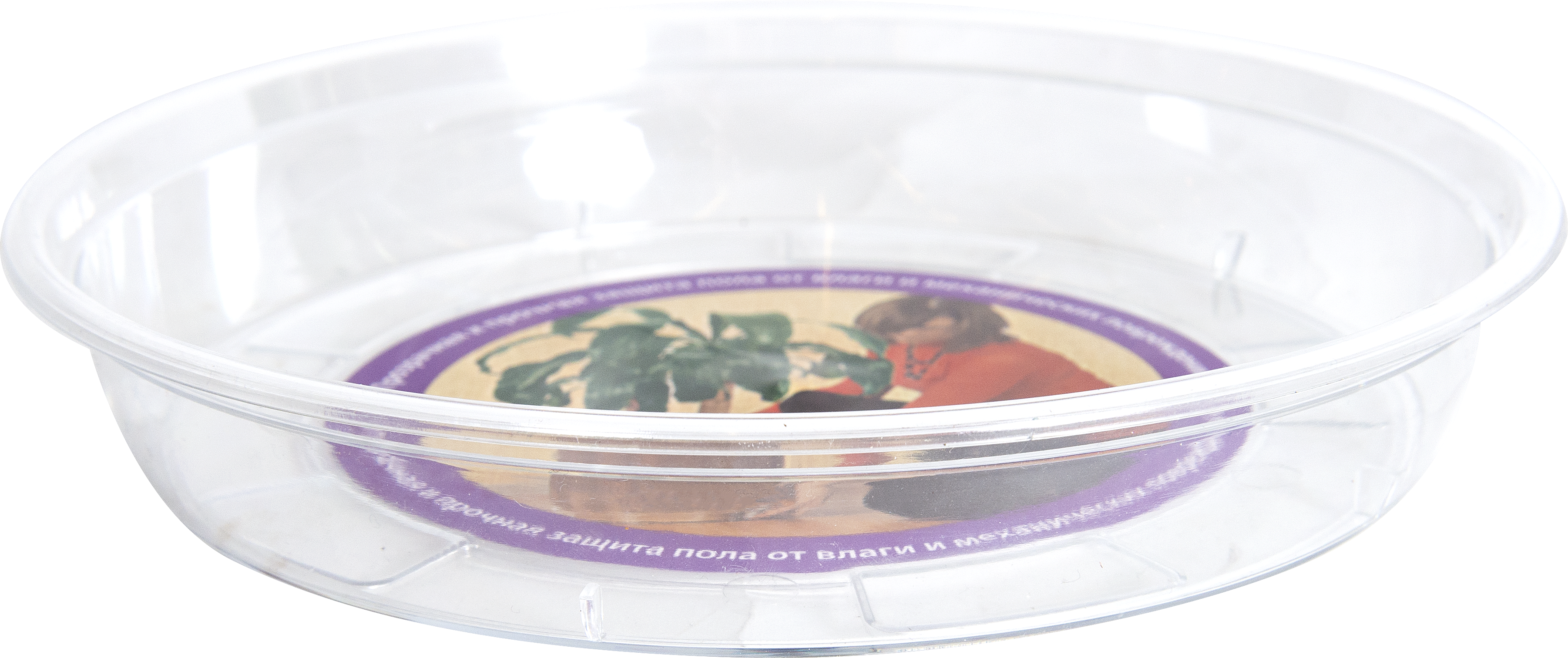 Поддон для горшка D18, пластик прозрачный