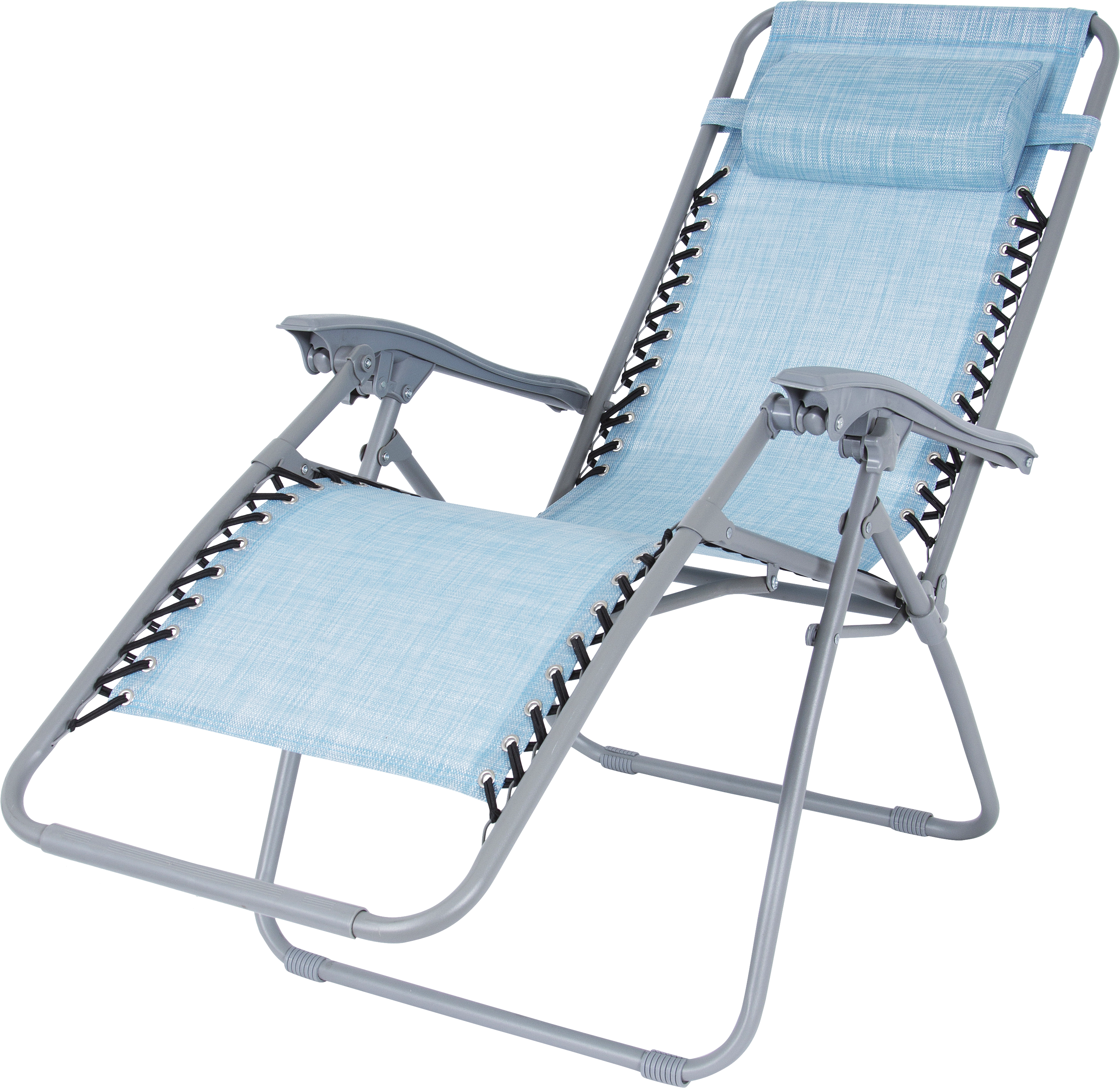 Изображение товара Шезлонг Бриз голубой Сталь Текстилен Comfortable отдых сад