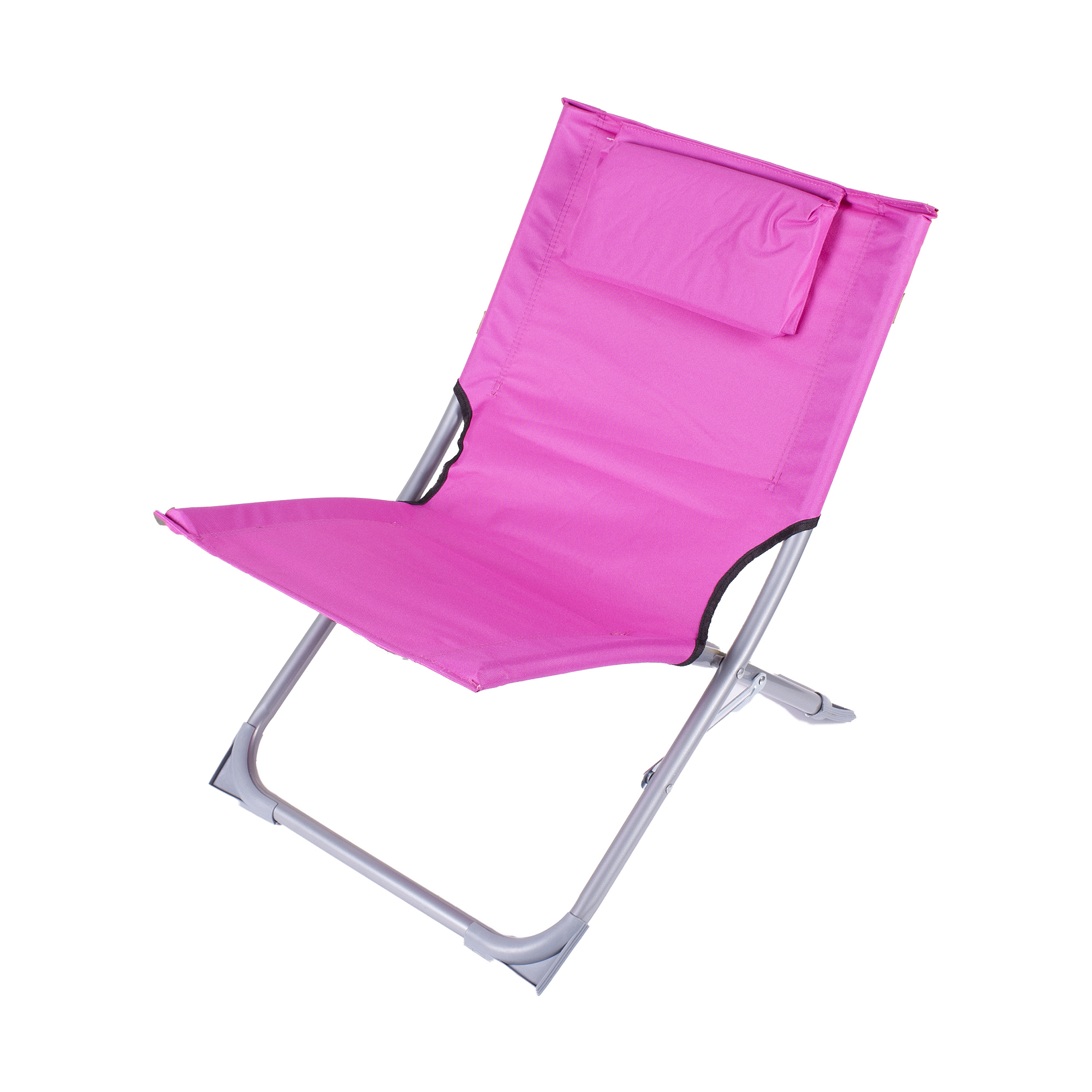 Изображение товара Стул пляжный фуксия, 400x610x400 мм, металл/ткань