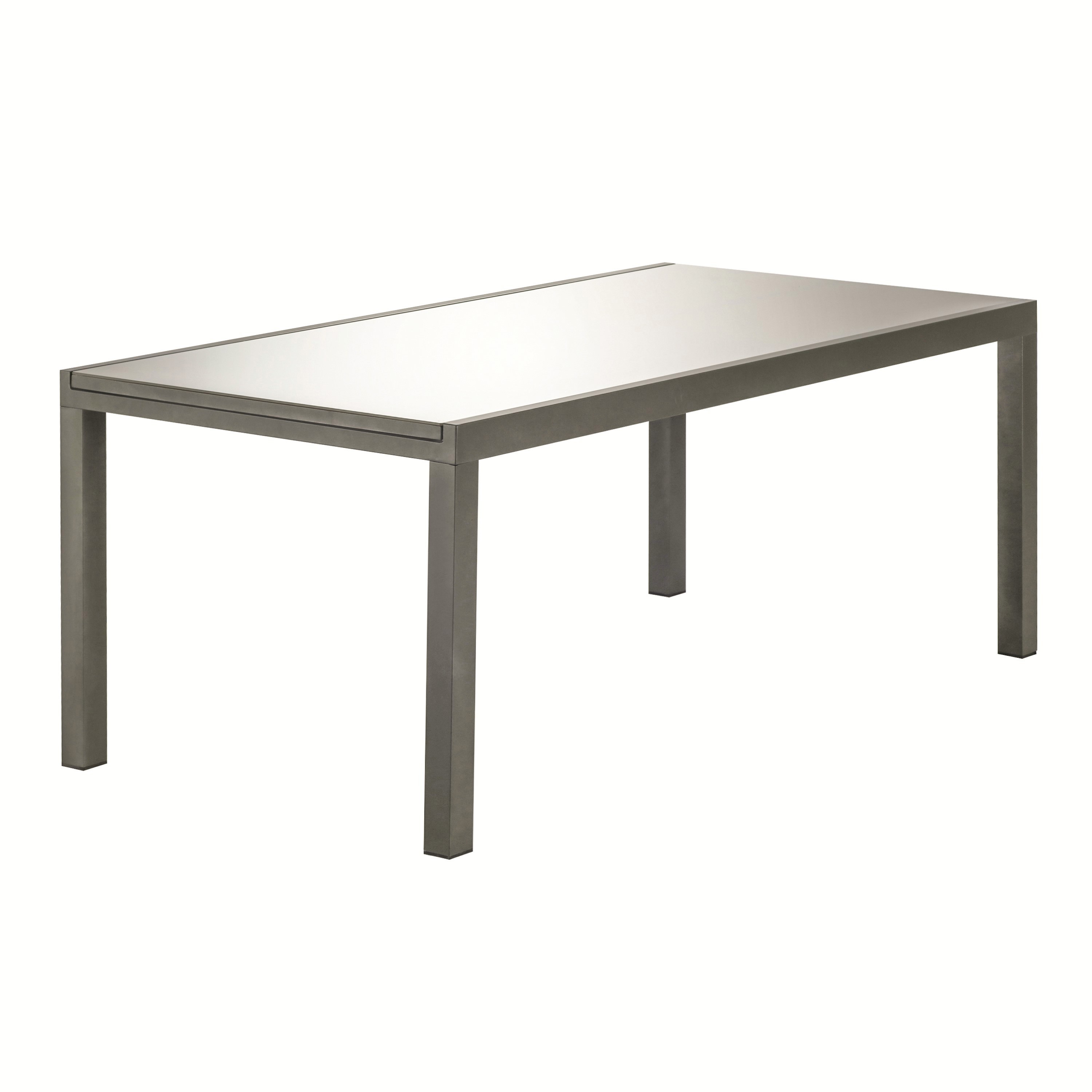 Изображение товара Садовый стол раздвижной Naterial Lyra Up&Down алюминий/стекло коричневый