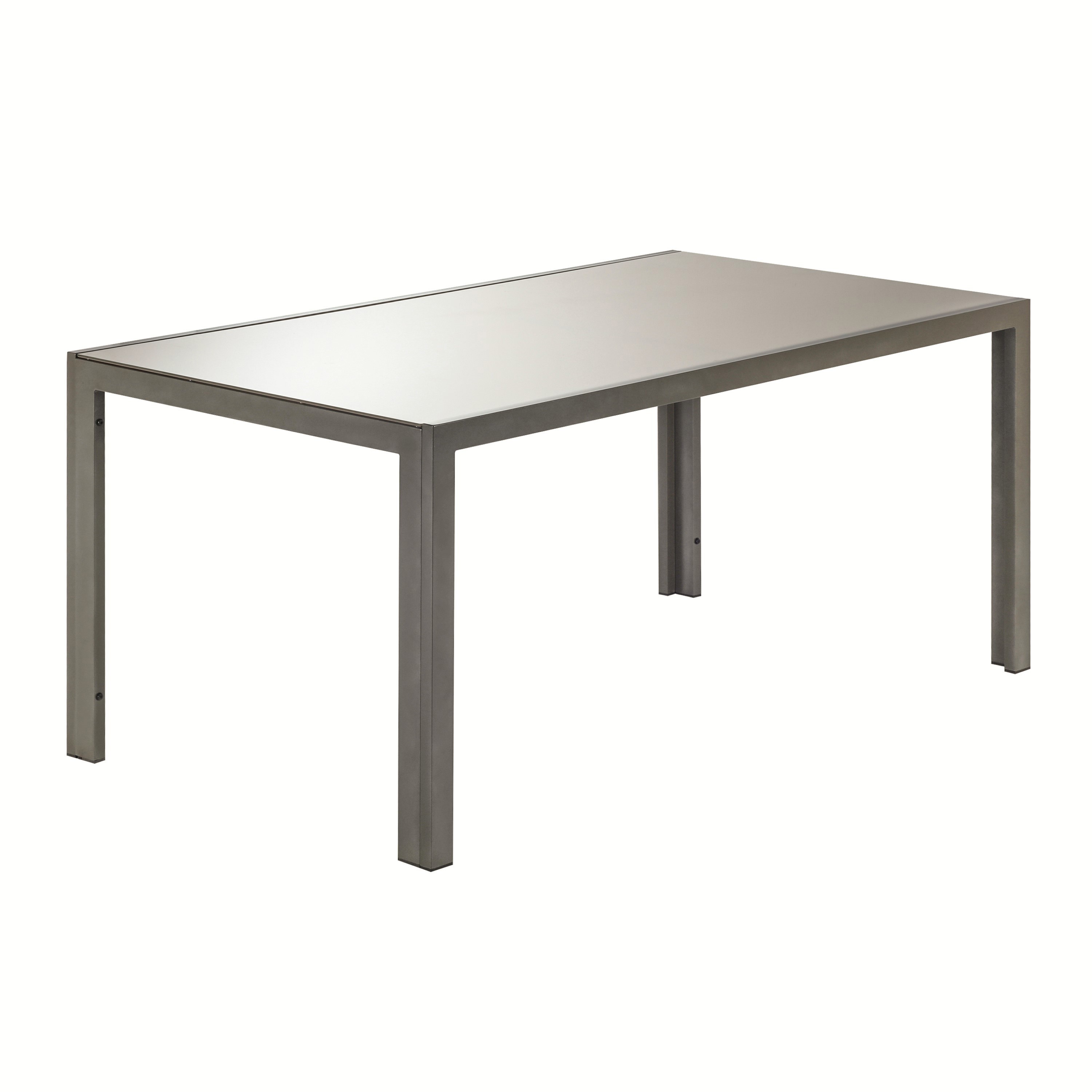 Изображение товара Стол садовый Naterial Lyra Fix 160х90х75 см алюминий/стекло коричневый