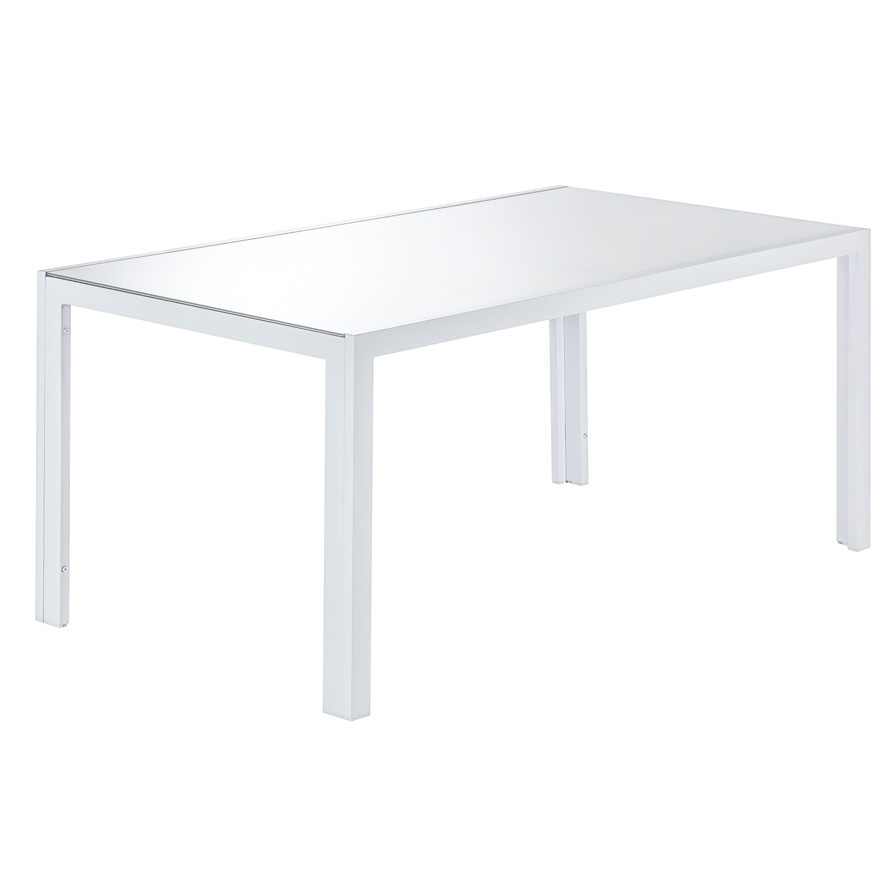 Изображение товара Садовый стол Naterial Lyra Fix 160х90х75 см алюминий стекло белый