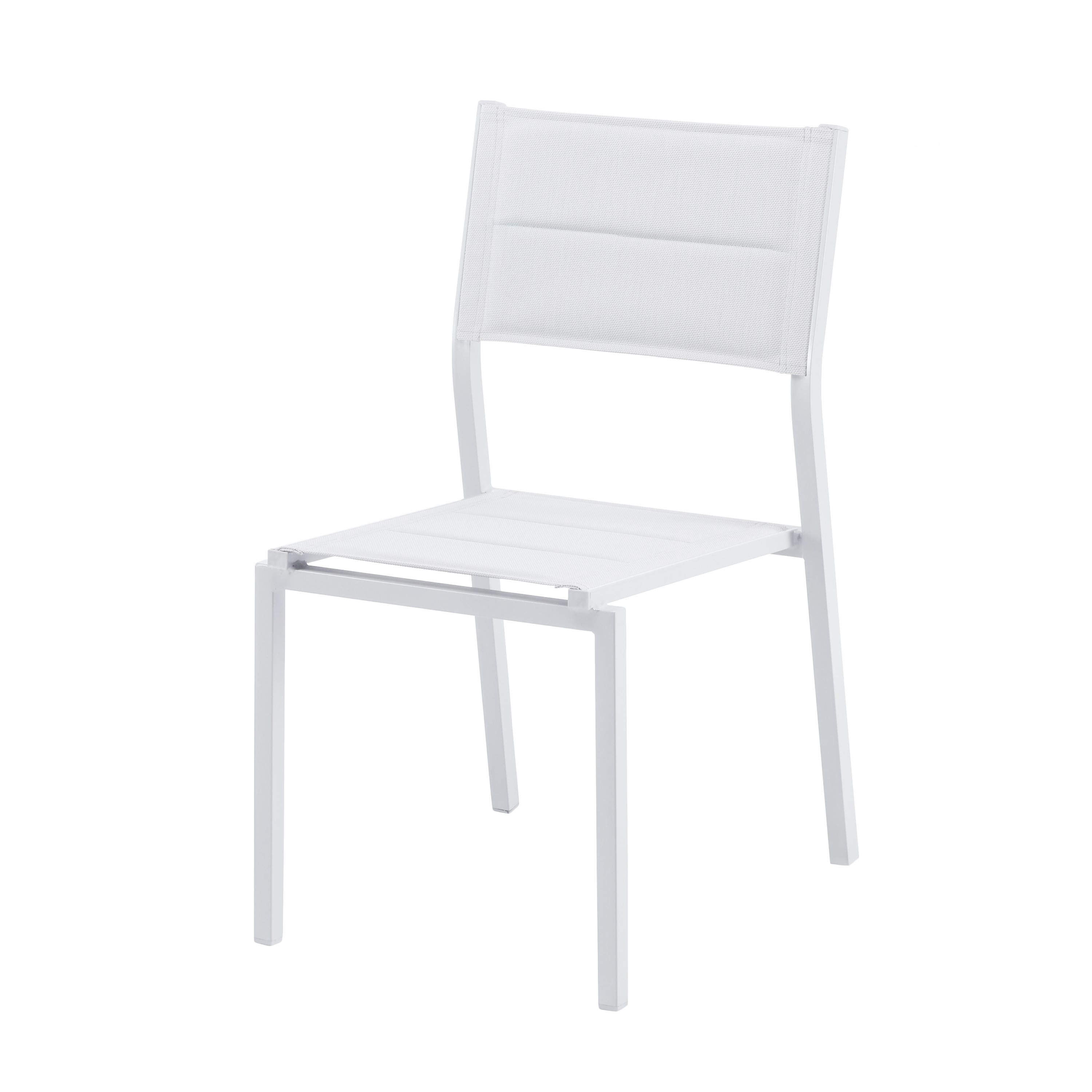 Изображение товара Стул садовый Naterial Orion Beta светло-серый прочный и удобный для террасы и сада