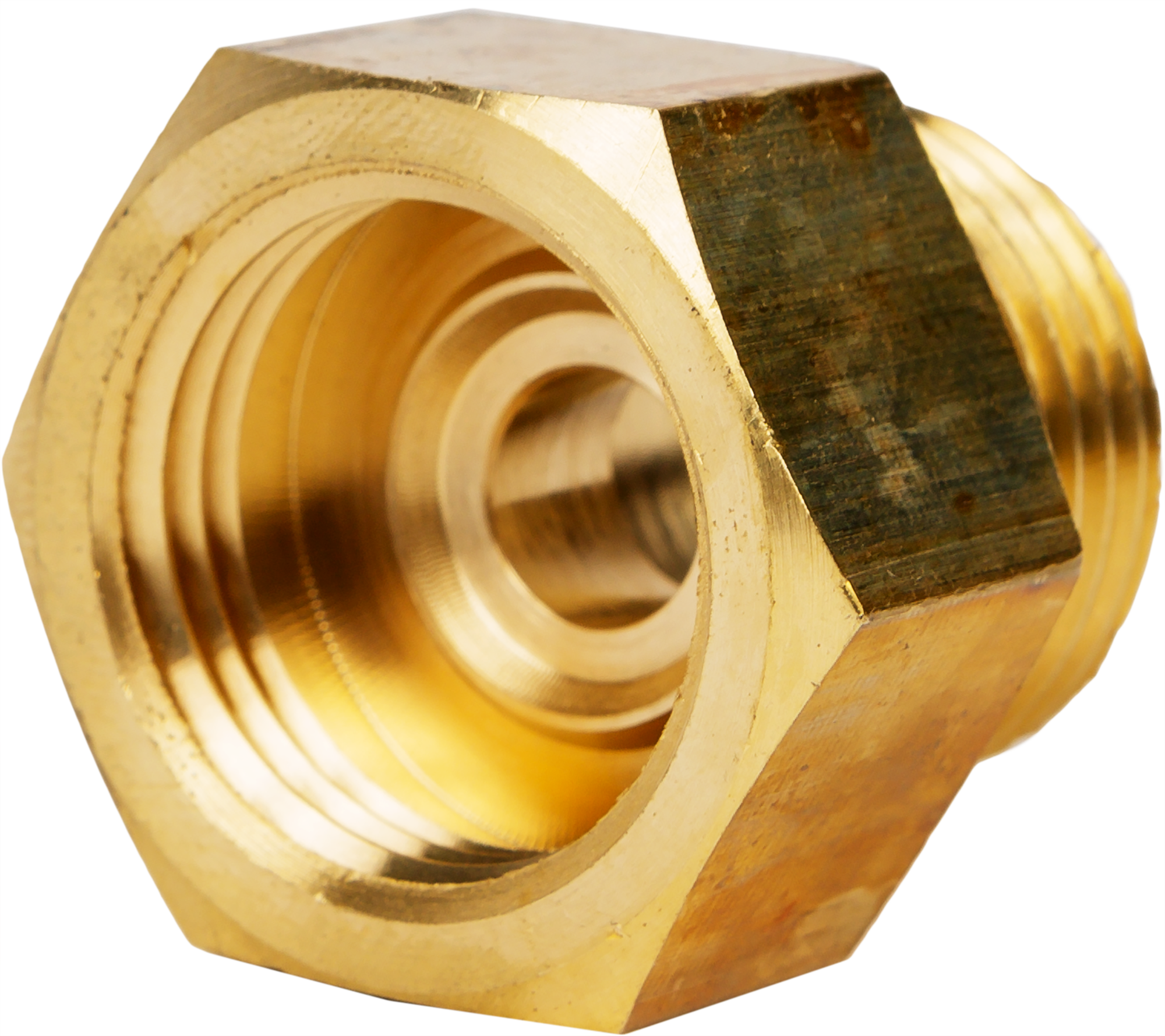 Переходник для композитного газового баллона РДСГ Vaxt с разъемом KLF на редуктор 1/2" ВР латунь