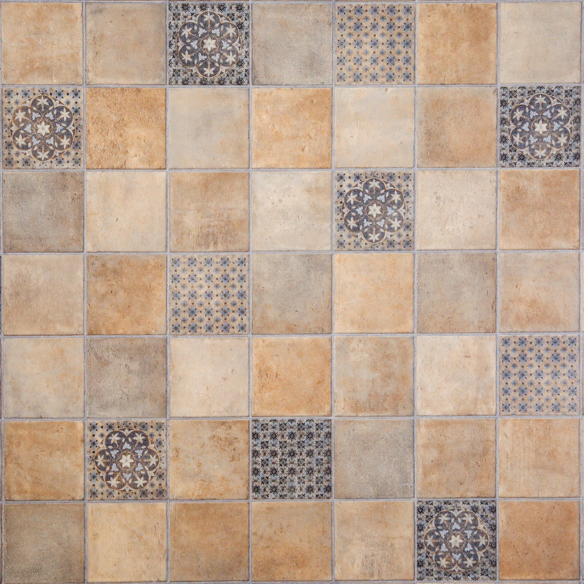 Изображение товара Линолеум Сальса 31 класс 3 м имитация плитки, полукоммерческий, бежевый, 2,7 мм