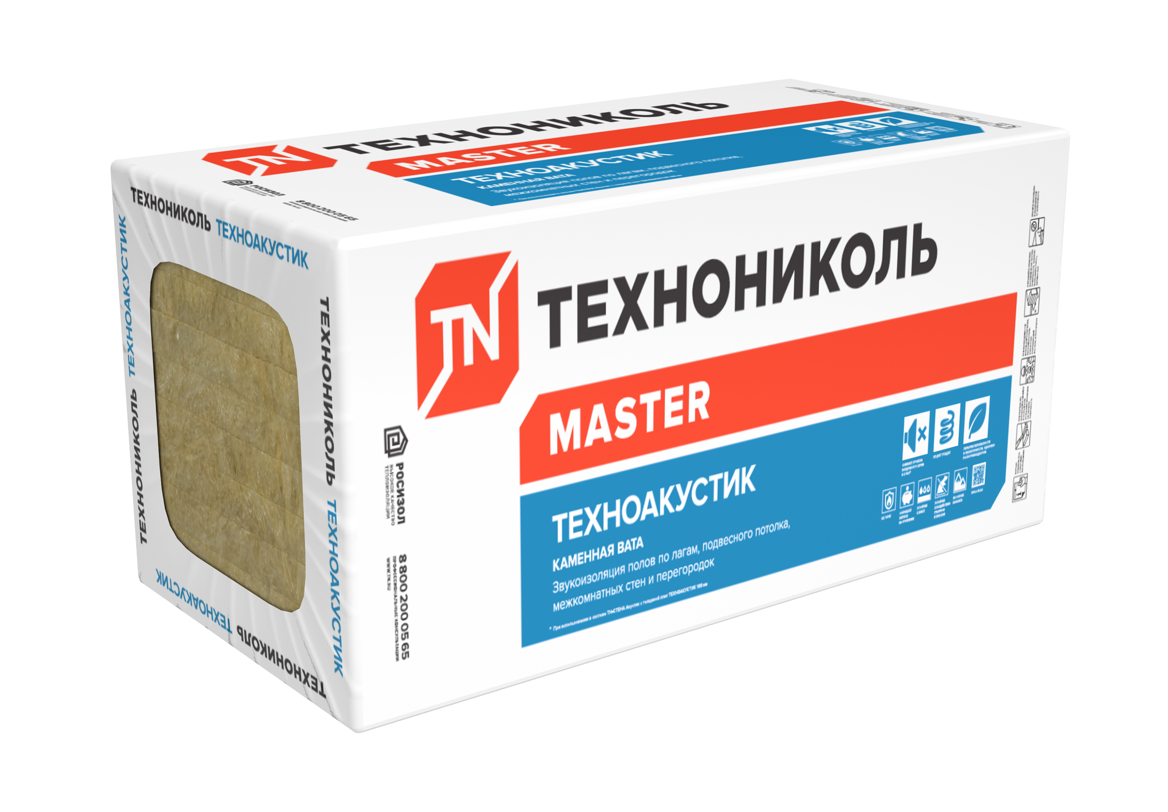 Изображение товара Звукоизоляция Технониколь ТехноАкустик 50 мм 5.76 м²
