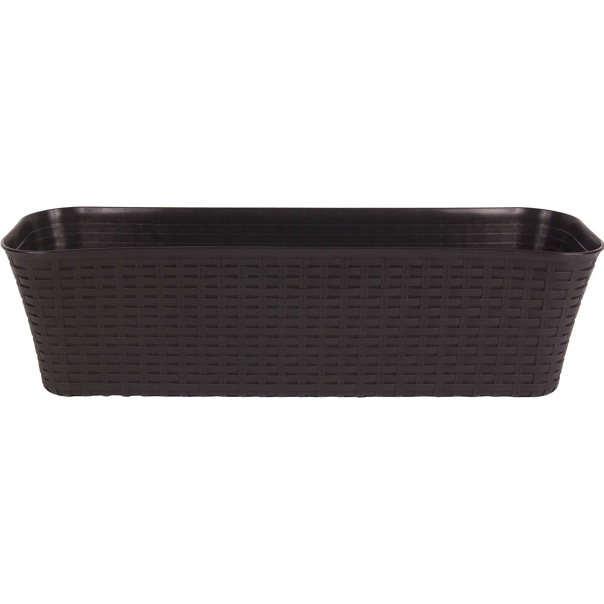 Ящик балконный Idea Ротанг 60x18x16 см v16.5 л пластик коричневый