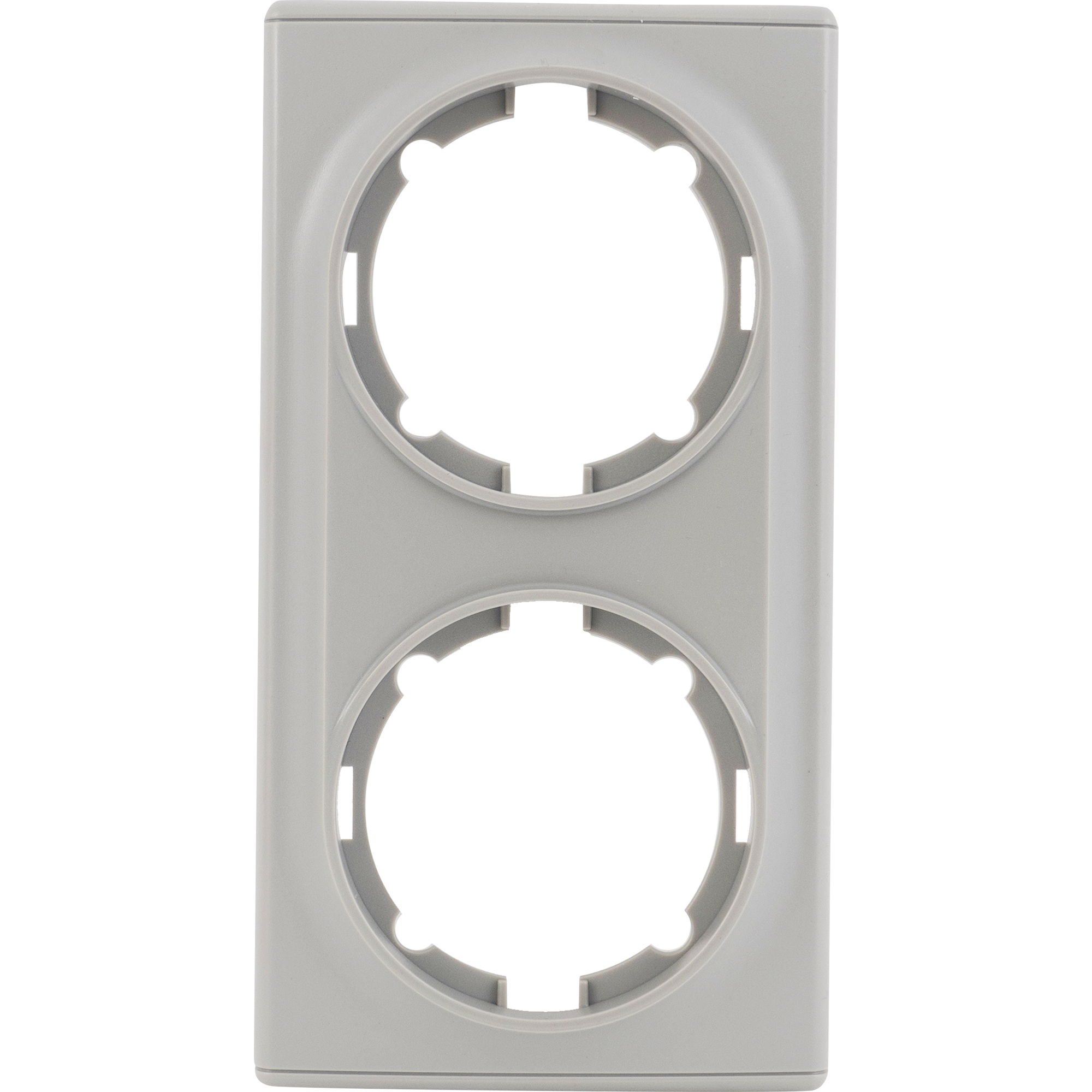 Изображение товара Рамка для розеток и выключателей Onekey Florence 2 поста, цвет серый