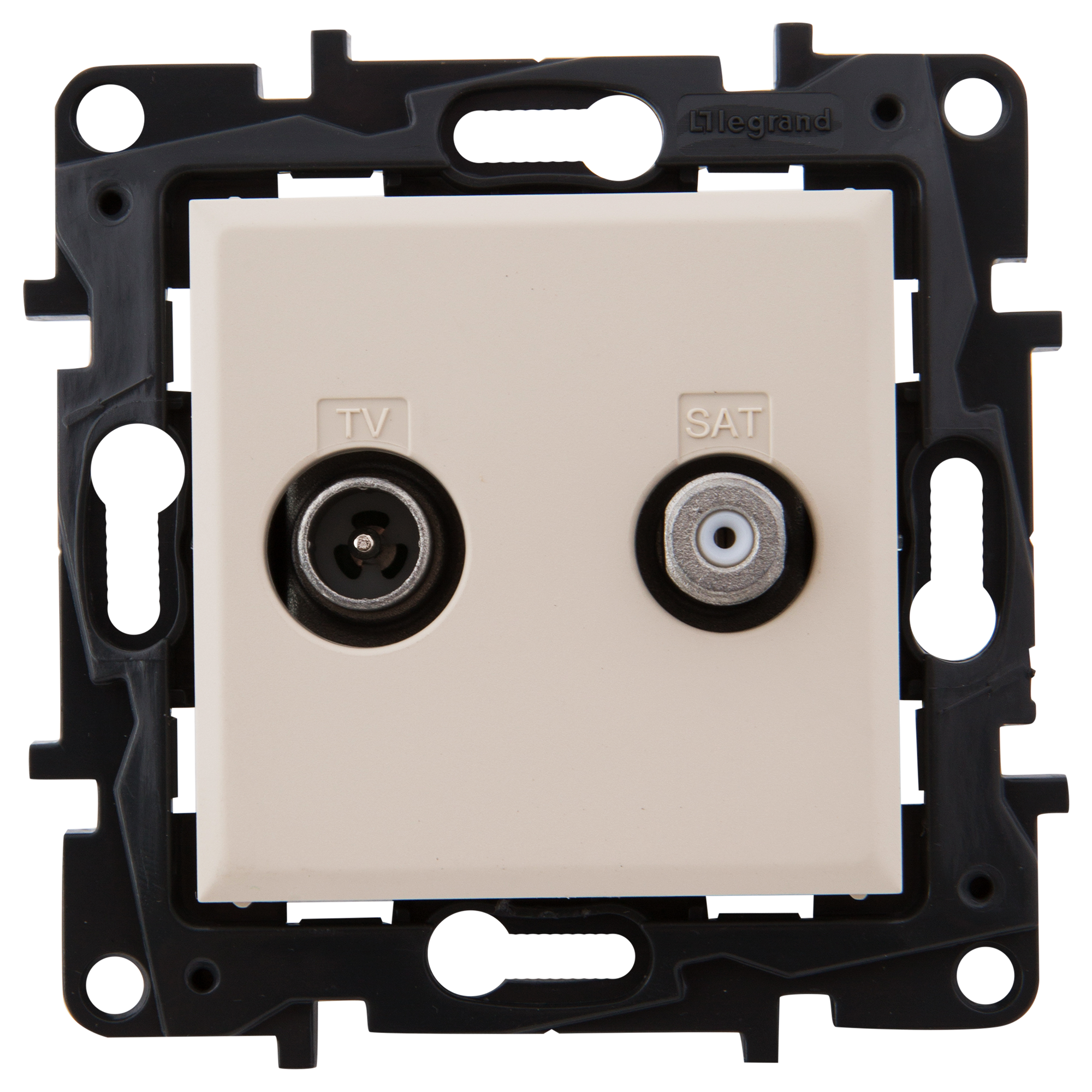 Изображение товара Розетка ТВ-Сат Legrand Structura двухкабельная слоновая кость