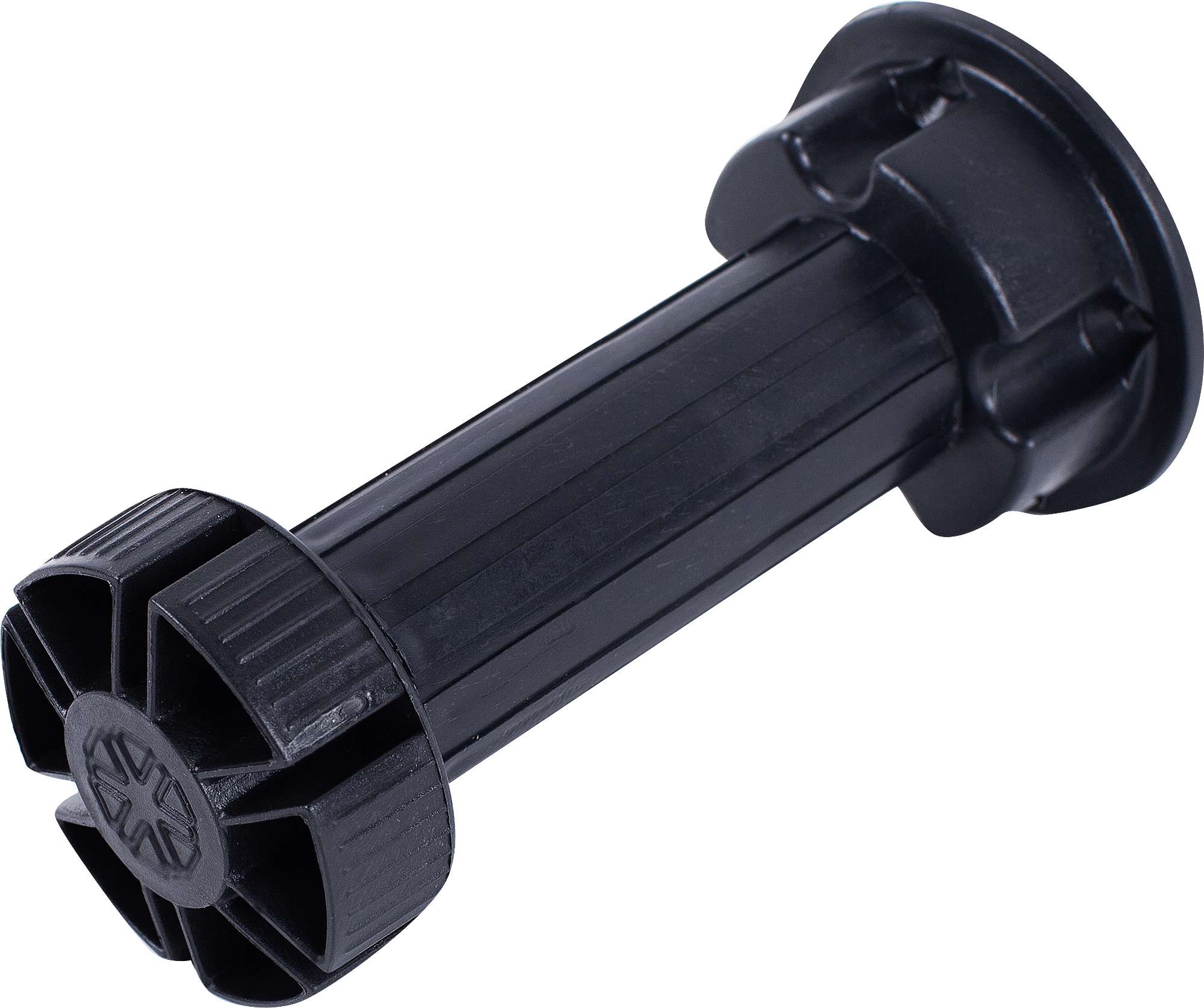 Изображение товара Ножка для мебели круглая высота 110-130 мм цвет черная 4 шт