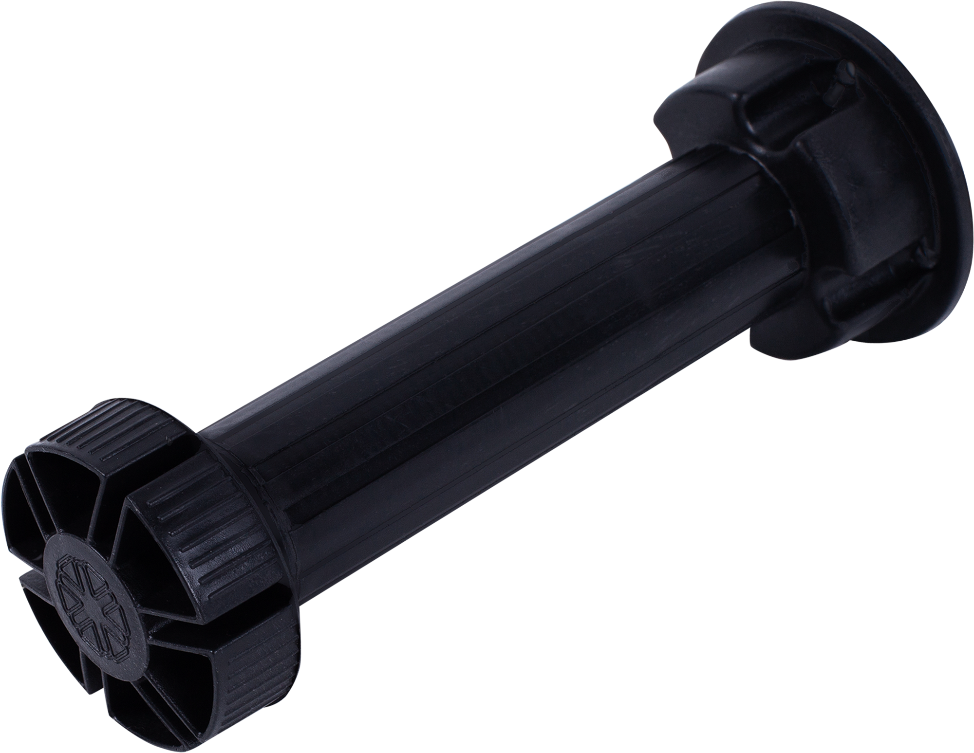 Изображение товара Ножка для мебели круглая высота 140-160 мм черная 4 шт