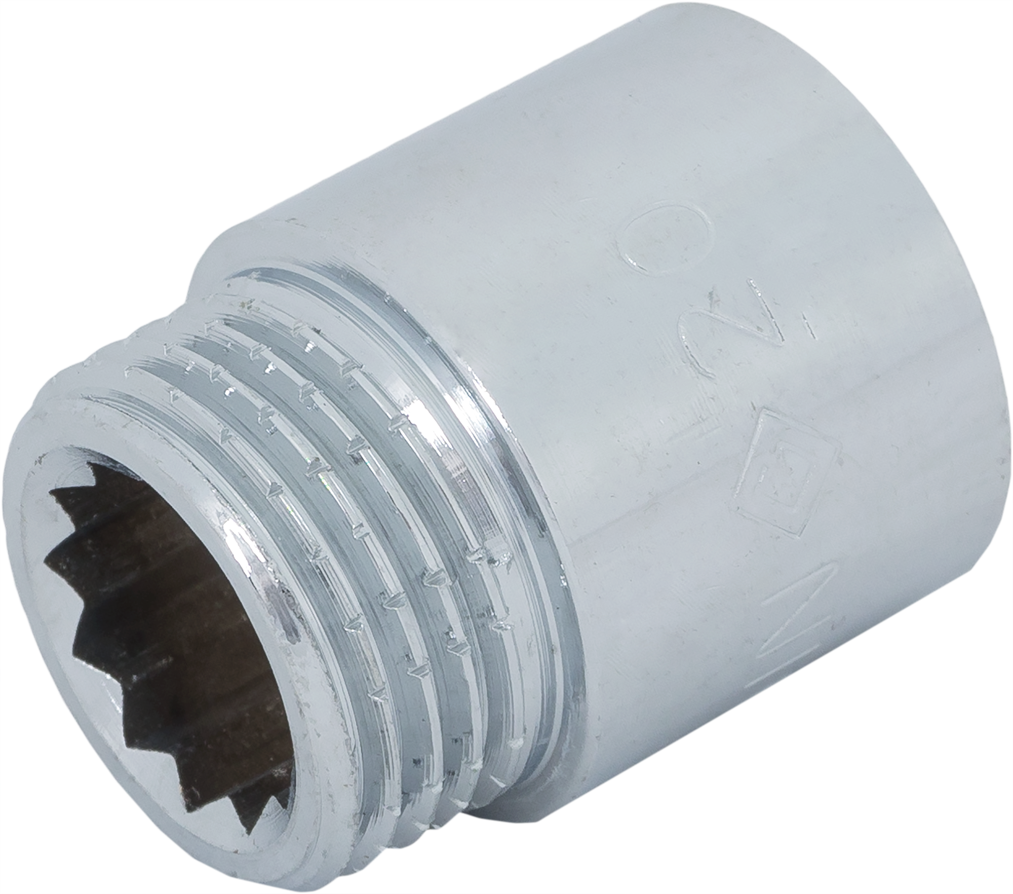 Изображение товара Удлинитель для труб 1/2x1/2 латунь хромированный 20 мм Китай